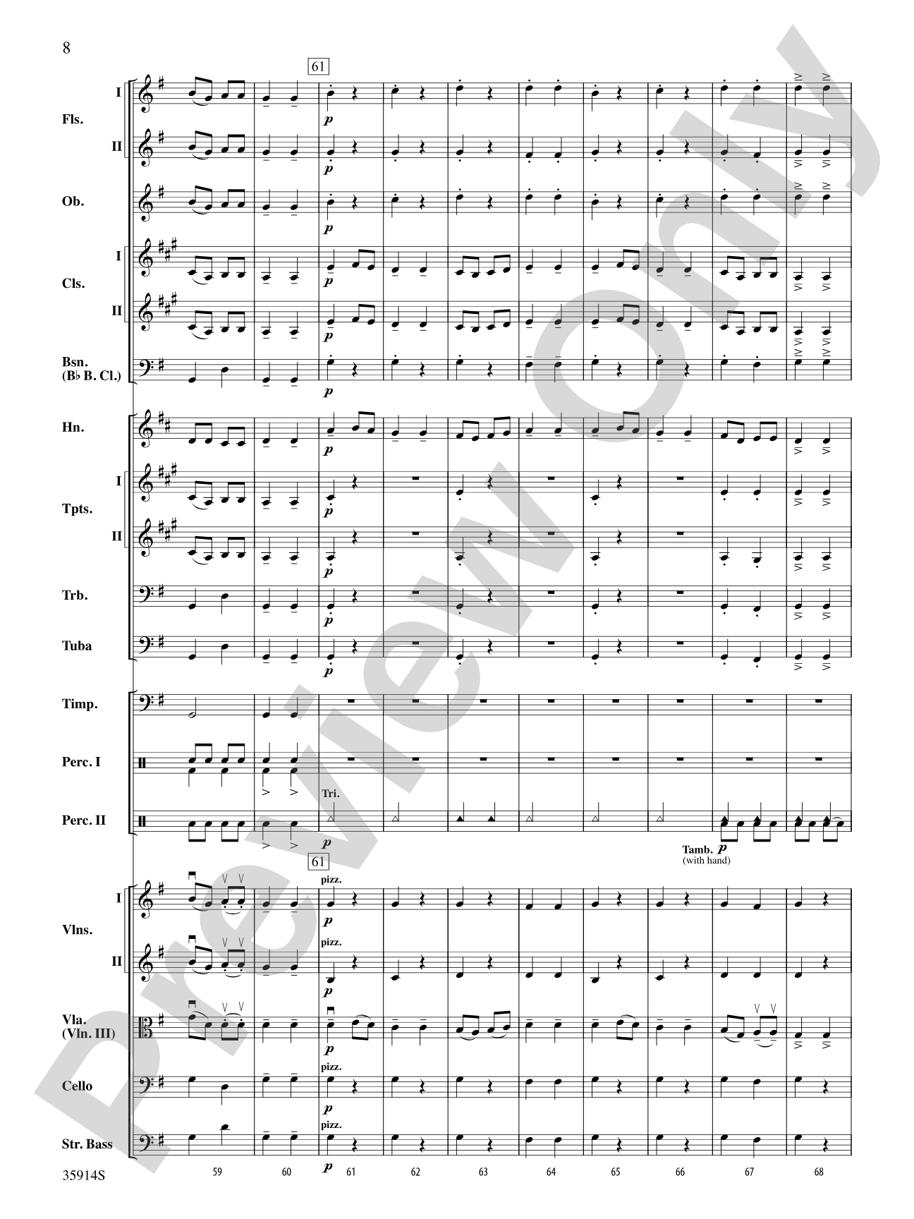 Sword Dance: Full Orchestra Conductor Score & Parts