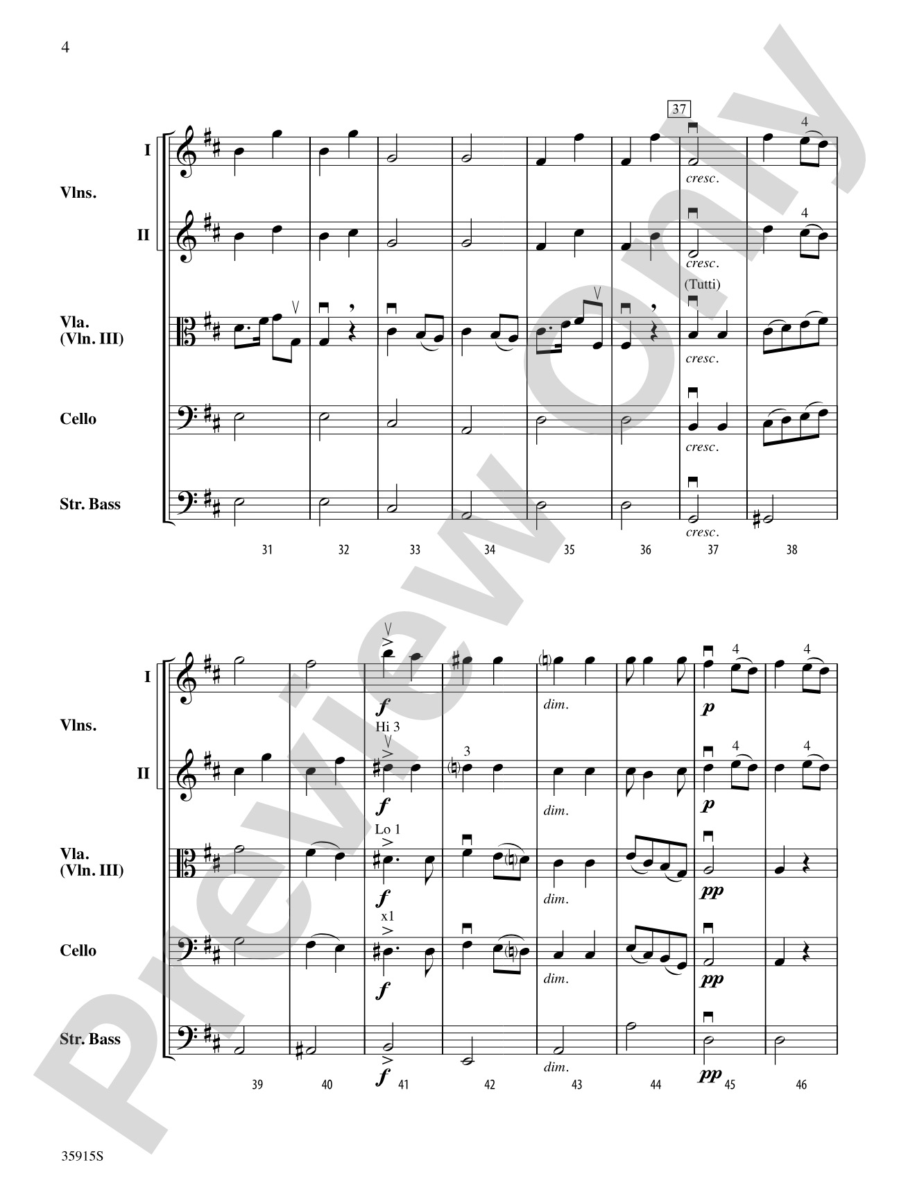 Songs My Mother Taught Me (from "Gypsy Songs"): String Orchestra Conductor Score & Parts