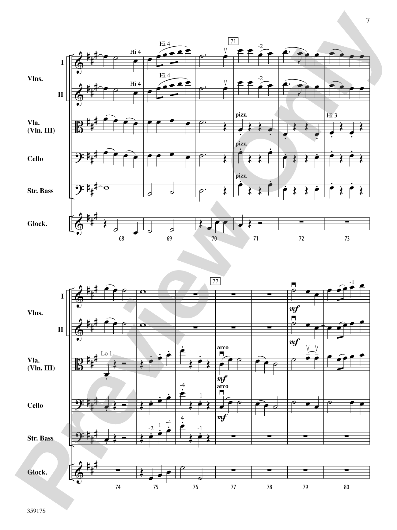The Moon of Winter: String Orchestra Conductor Score & Parts