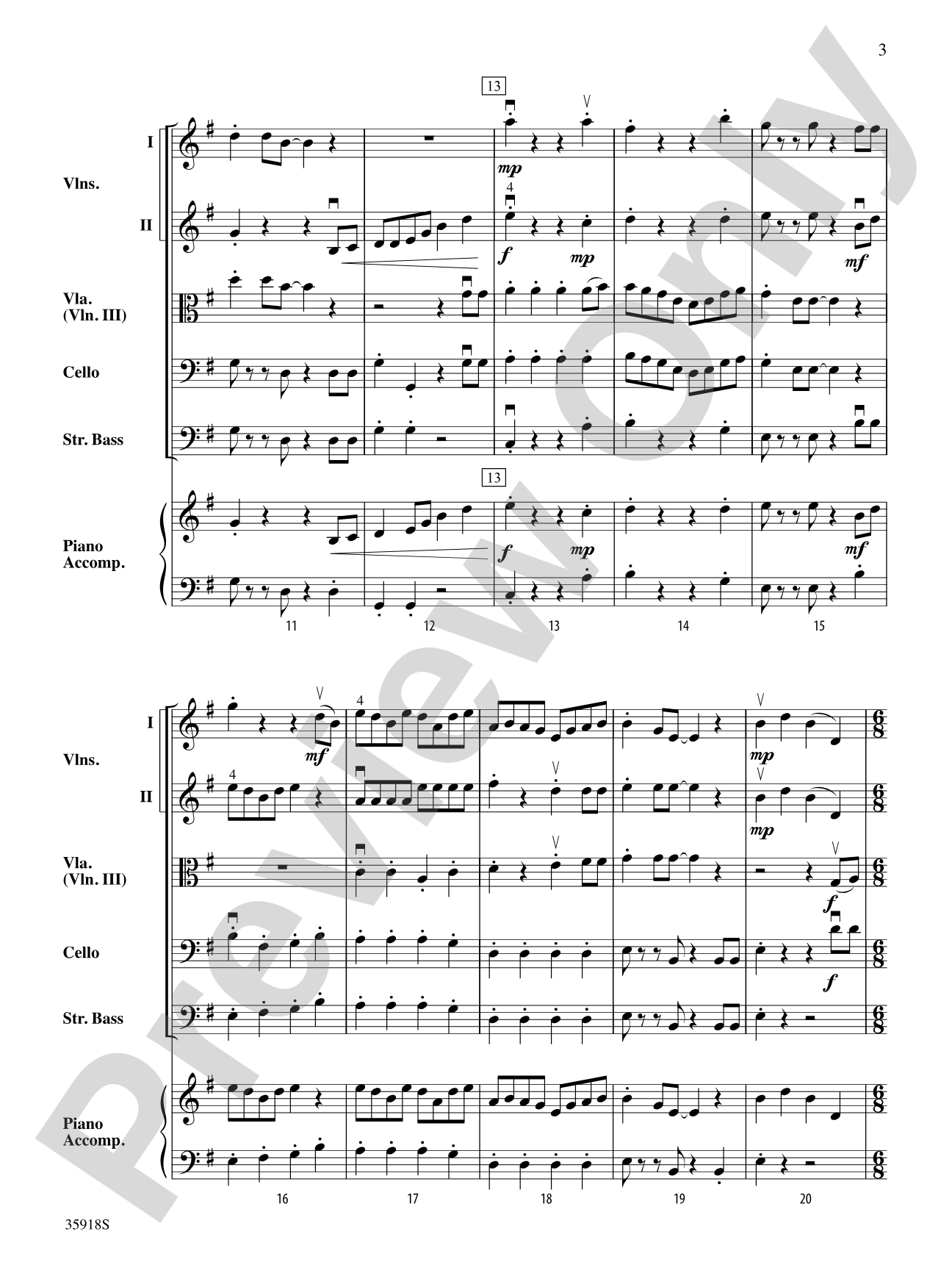 Shanghai Hornpipe: String Orchestra Conductor Score & Parts