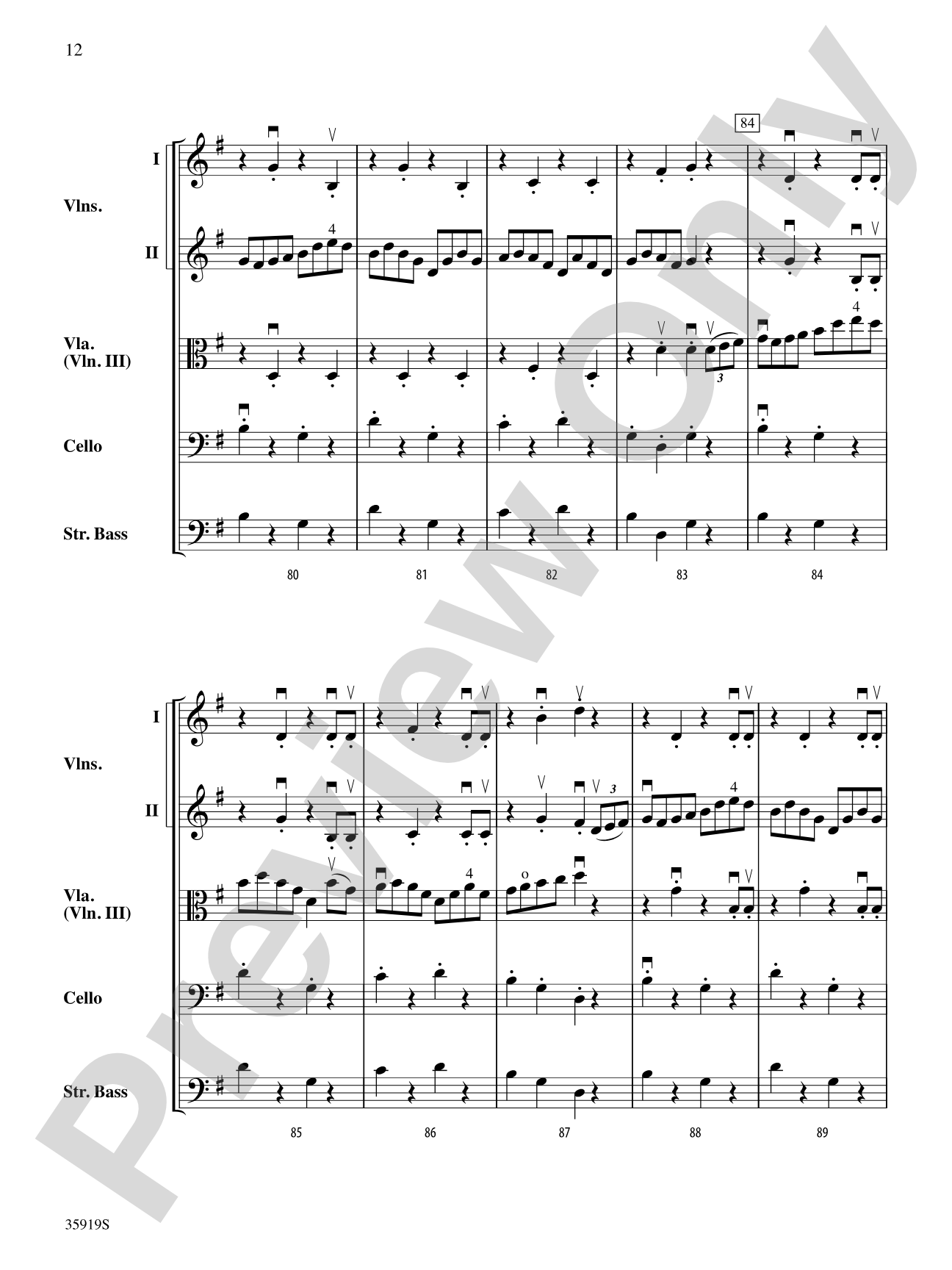 Dionne Reel and Mouth of the Tobique: String Orchestra Conductor Score & Parts