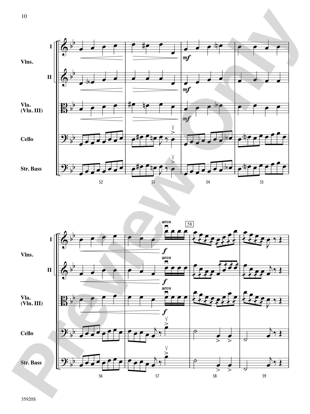 Spider Dance: String Orchestra Conductor Score & Parts