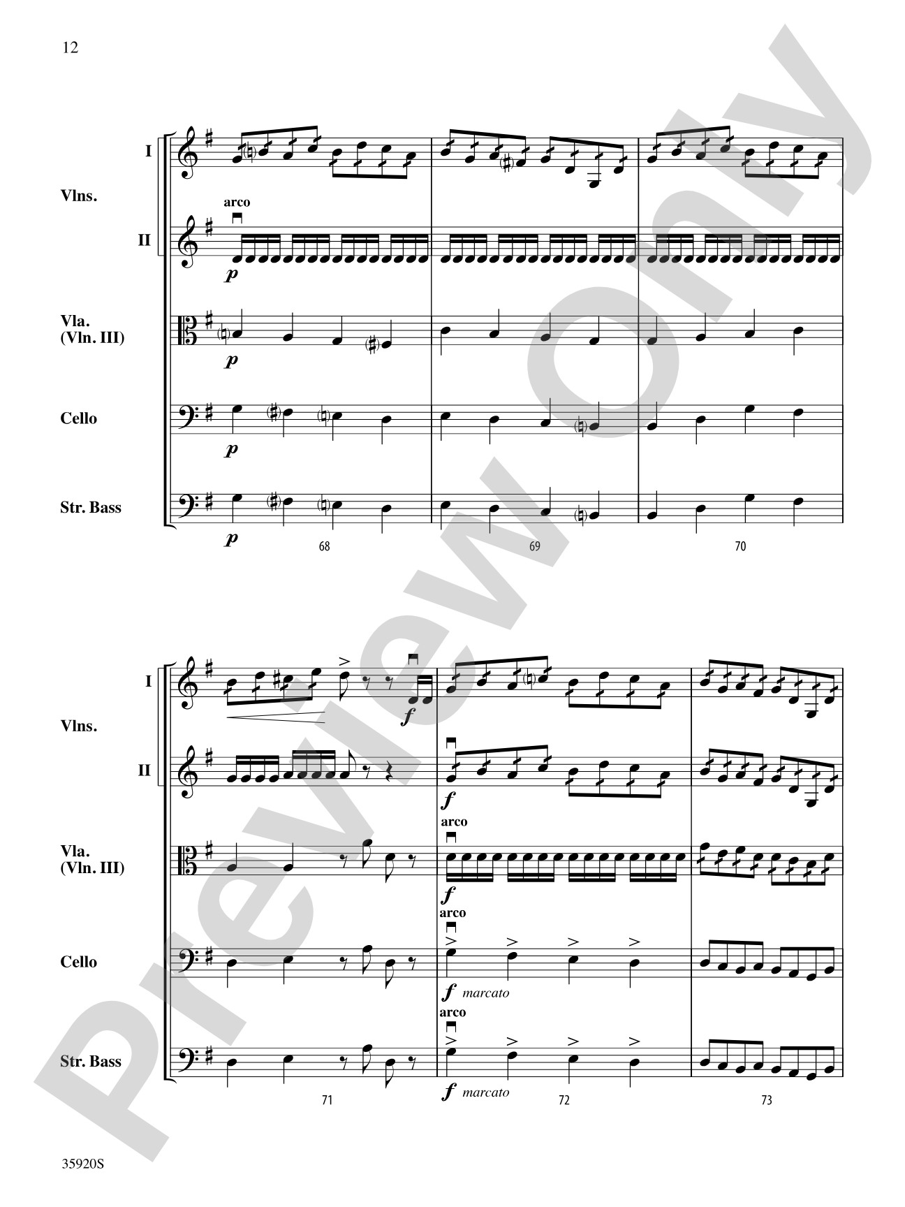 Spider Dance: String Orchestra Conductor Score & Parts