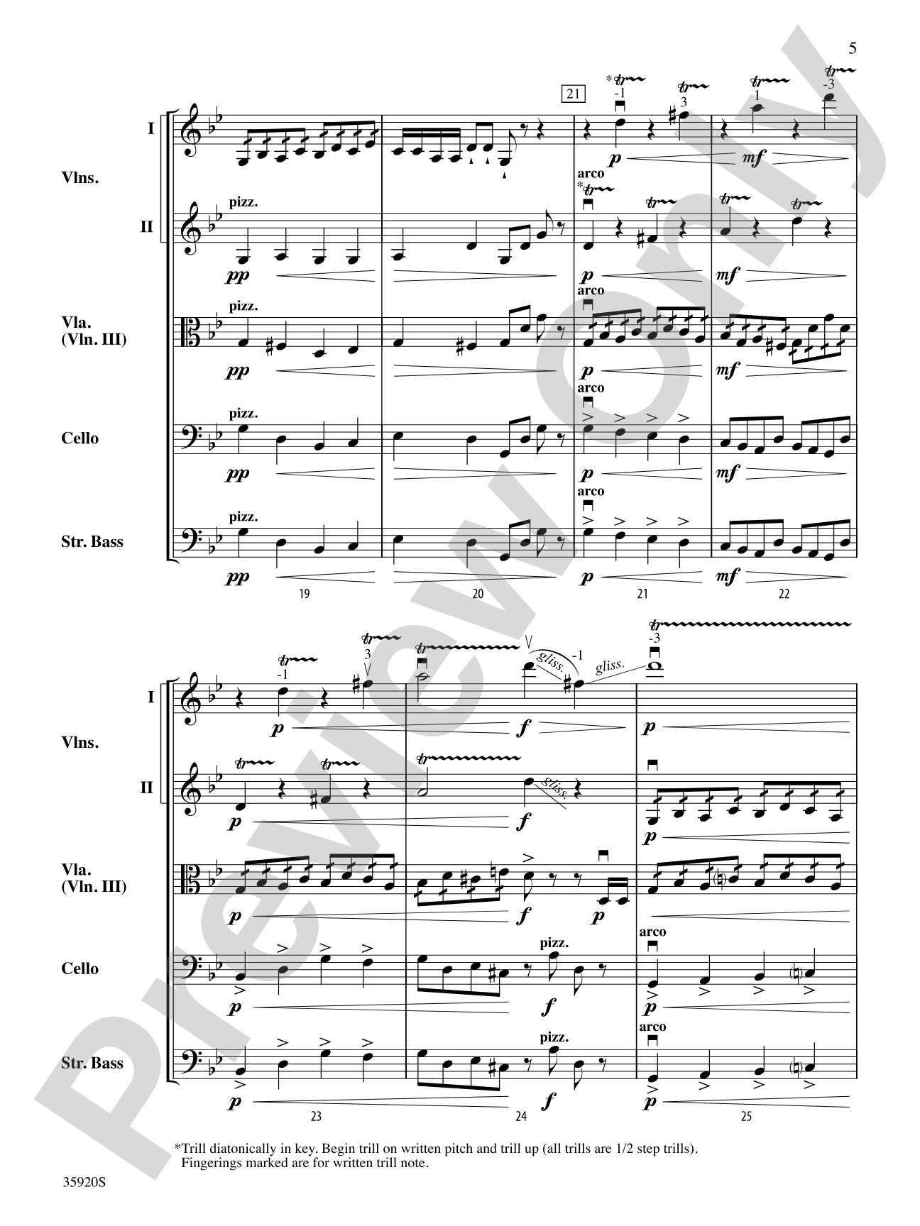 Spider Dance: String Orchestra Conductor Score & Parts