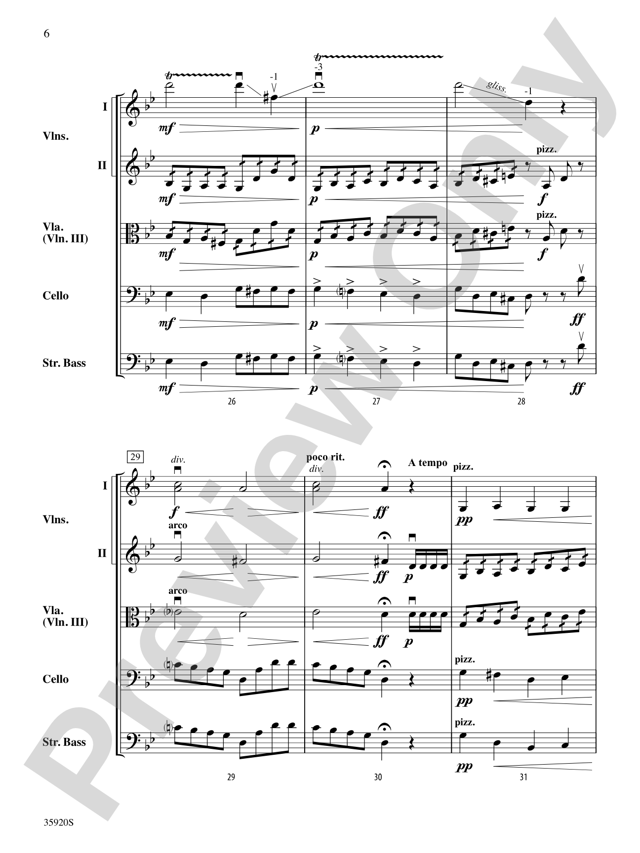 Spider Dance: String Orchestra Conductor Score & Parts