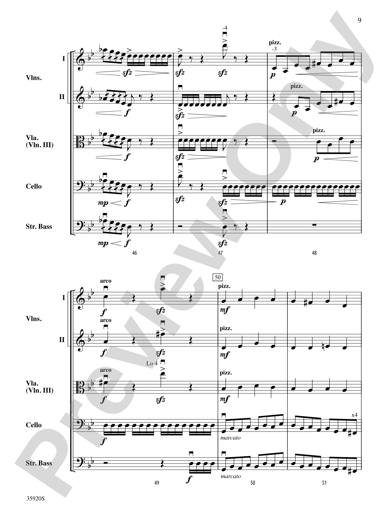 Spider Dance: String Orchestra Conductor Score & Parts