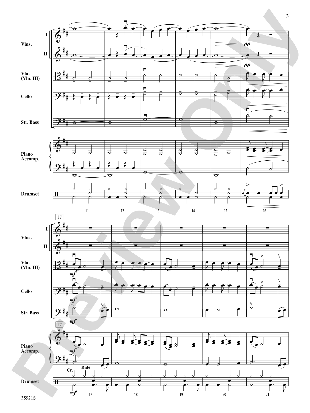 Sorry: String Orchestra Conductor Score & Parts