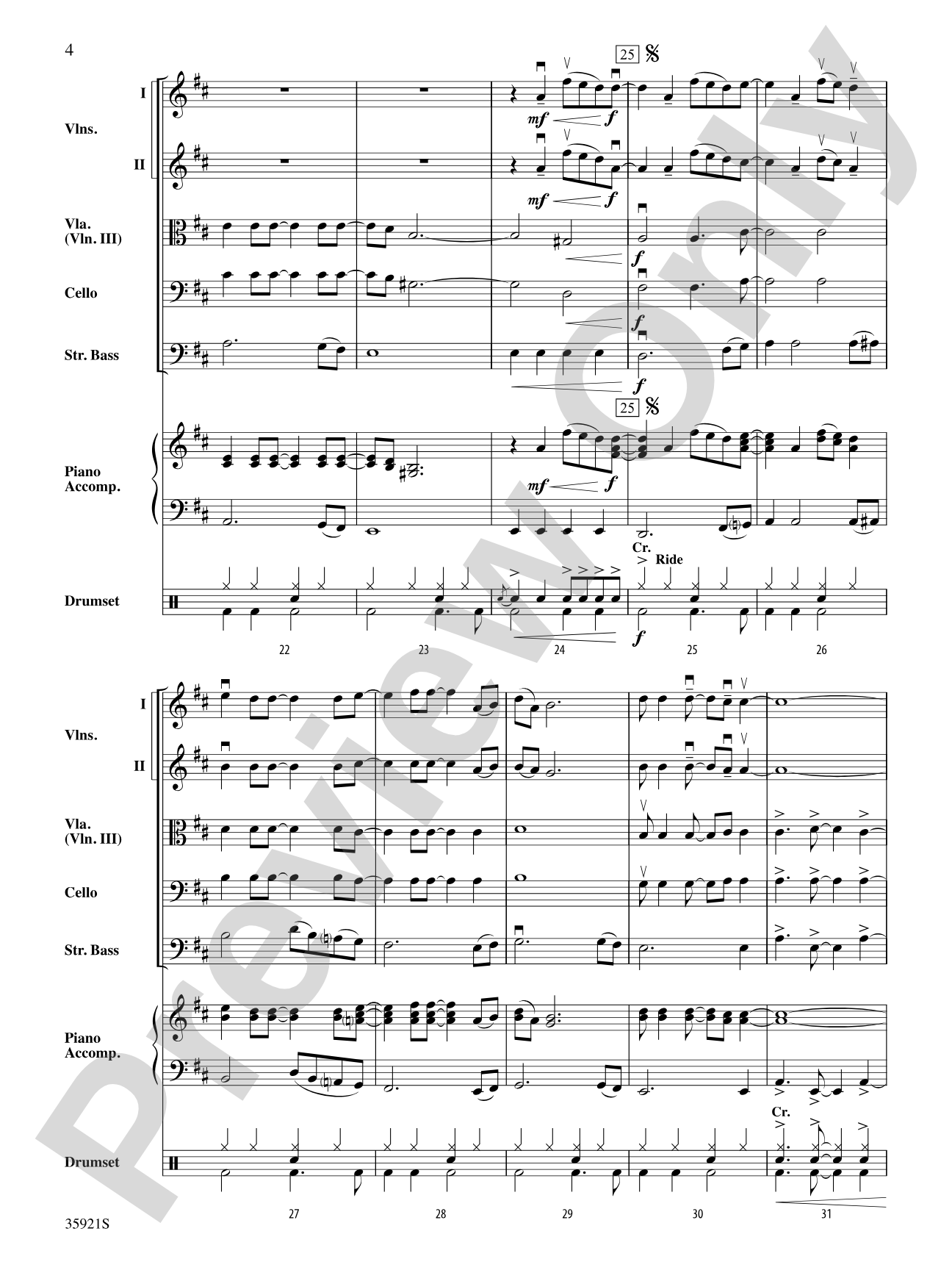 Sorry: String Orchestra Conductor Score & Parts