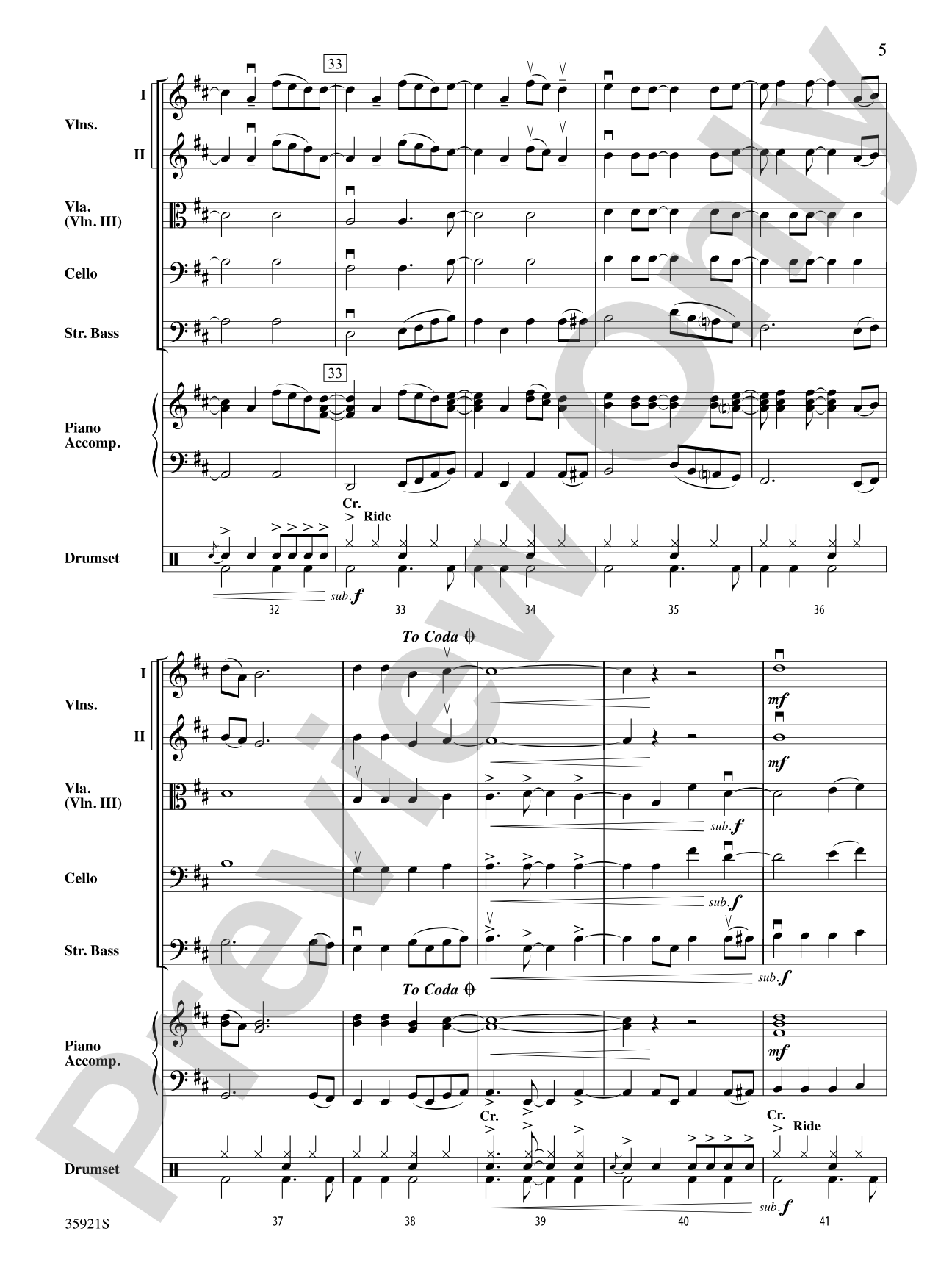Sorry: String Orchestra Conductor Score & Parts