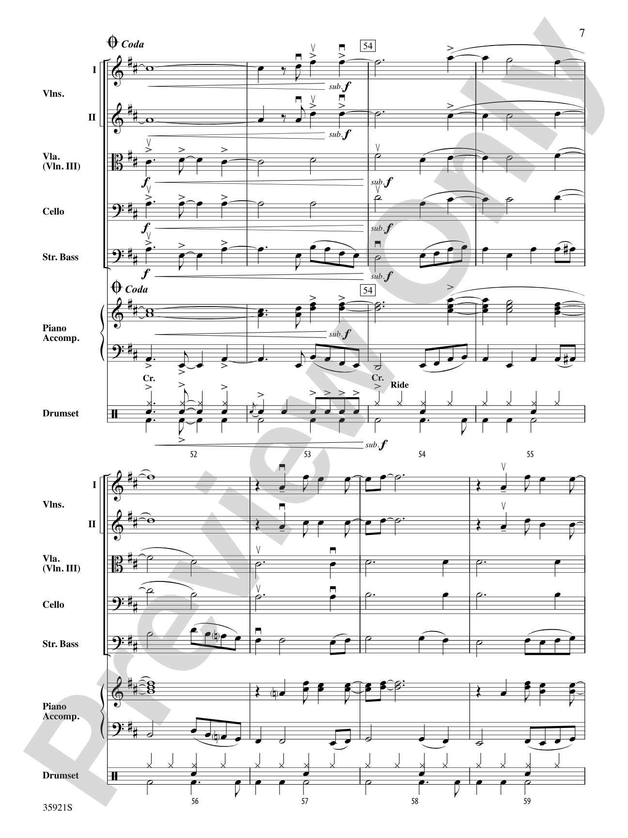 Sorry: String Orchestra Conductor Score & Parts