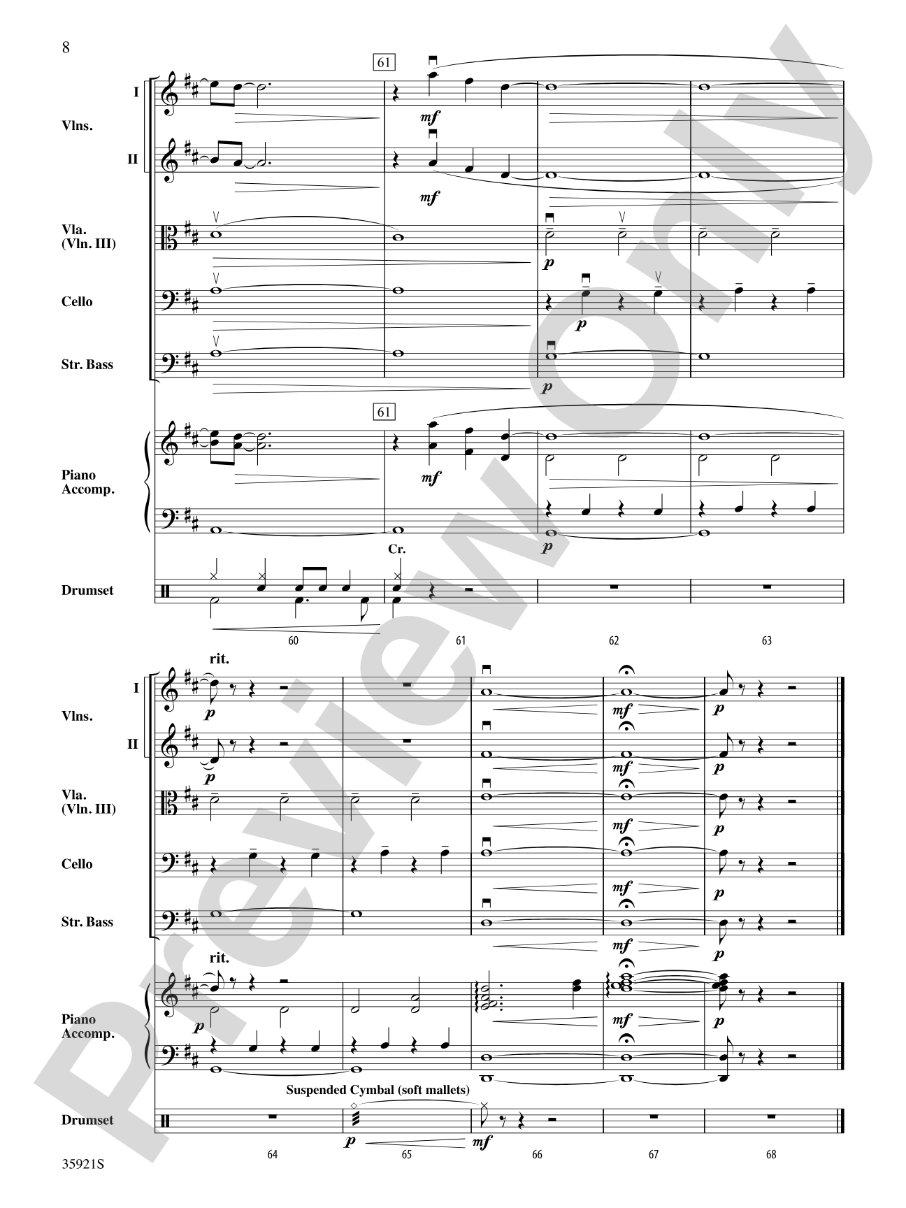 Sorry: String Orchestra Conductor Score & Parts