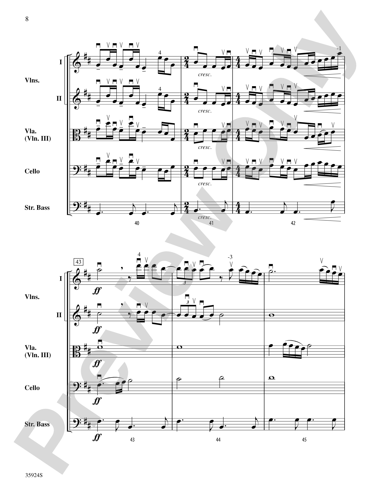 I'll Stand by You: String Orchestra Conductor Score & Parts