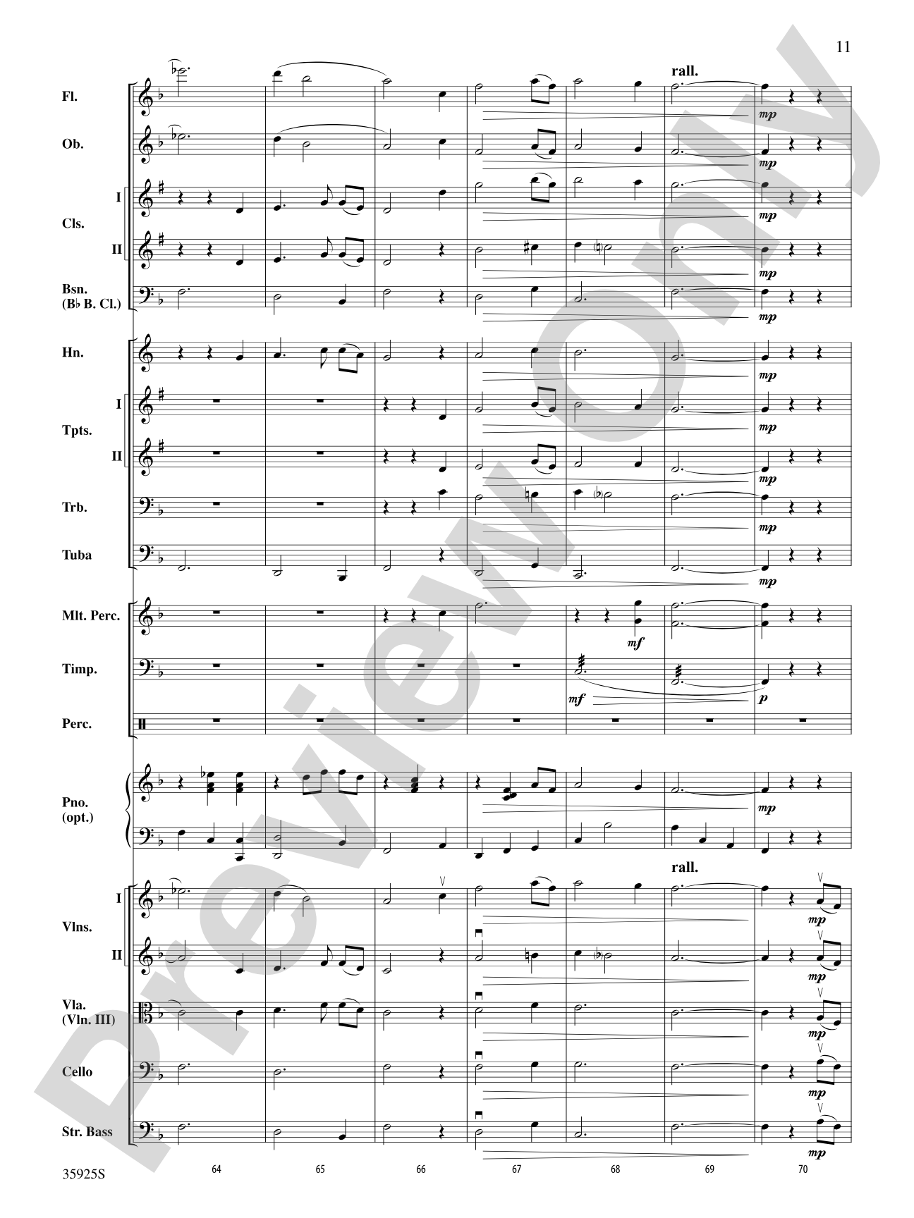 How Sweet the Sound: Full Orchestra Conductor Score & Parts