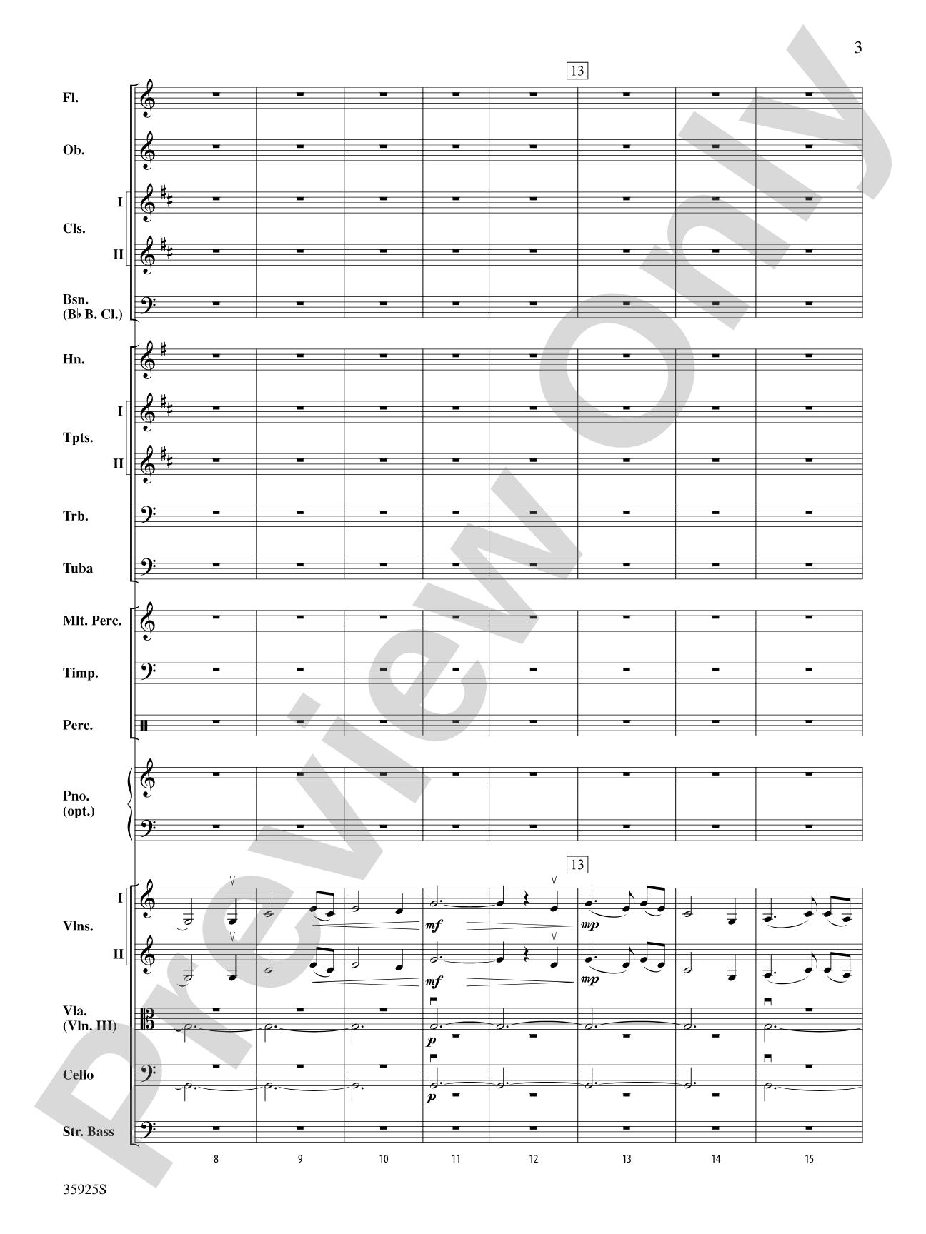 How Sweet the Sound: Full Orchestra Conductor Score & Parts