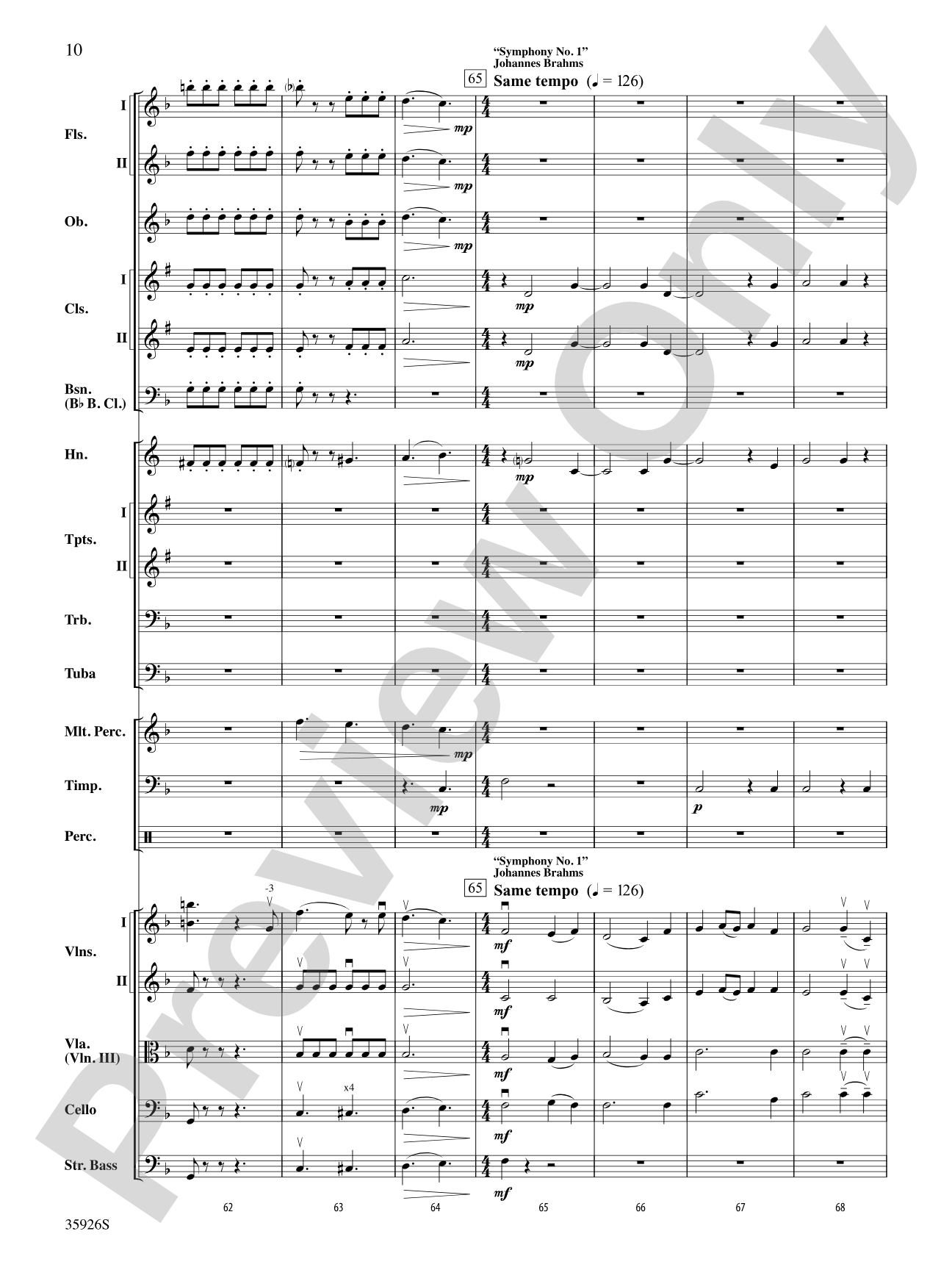 A Whole Lot of Symphony Themes: Full Orchestra Conductor Score & Parts