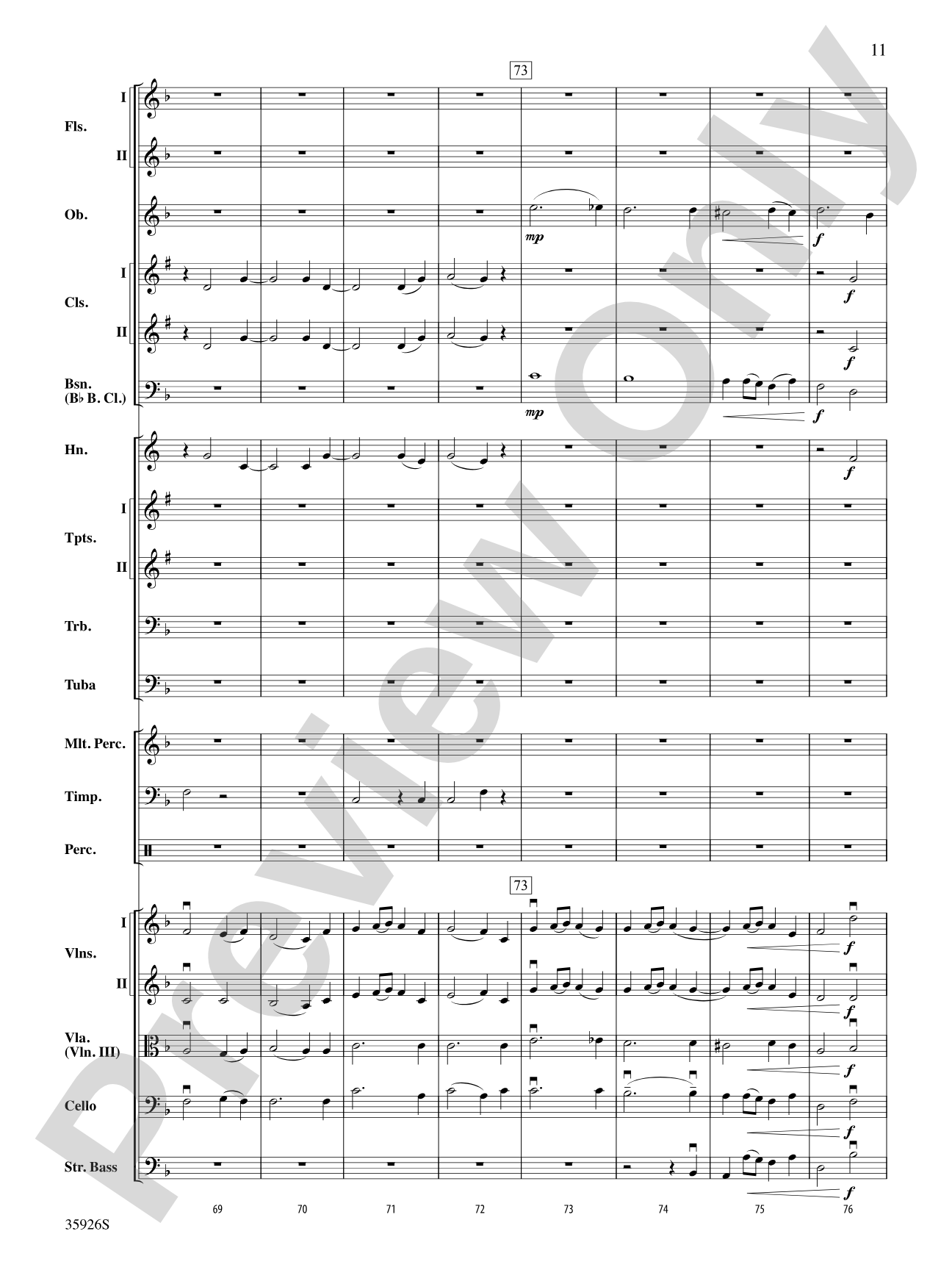 A Whole Lot of Symphony Themes: Full Orchestra Conductor Score & Parts