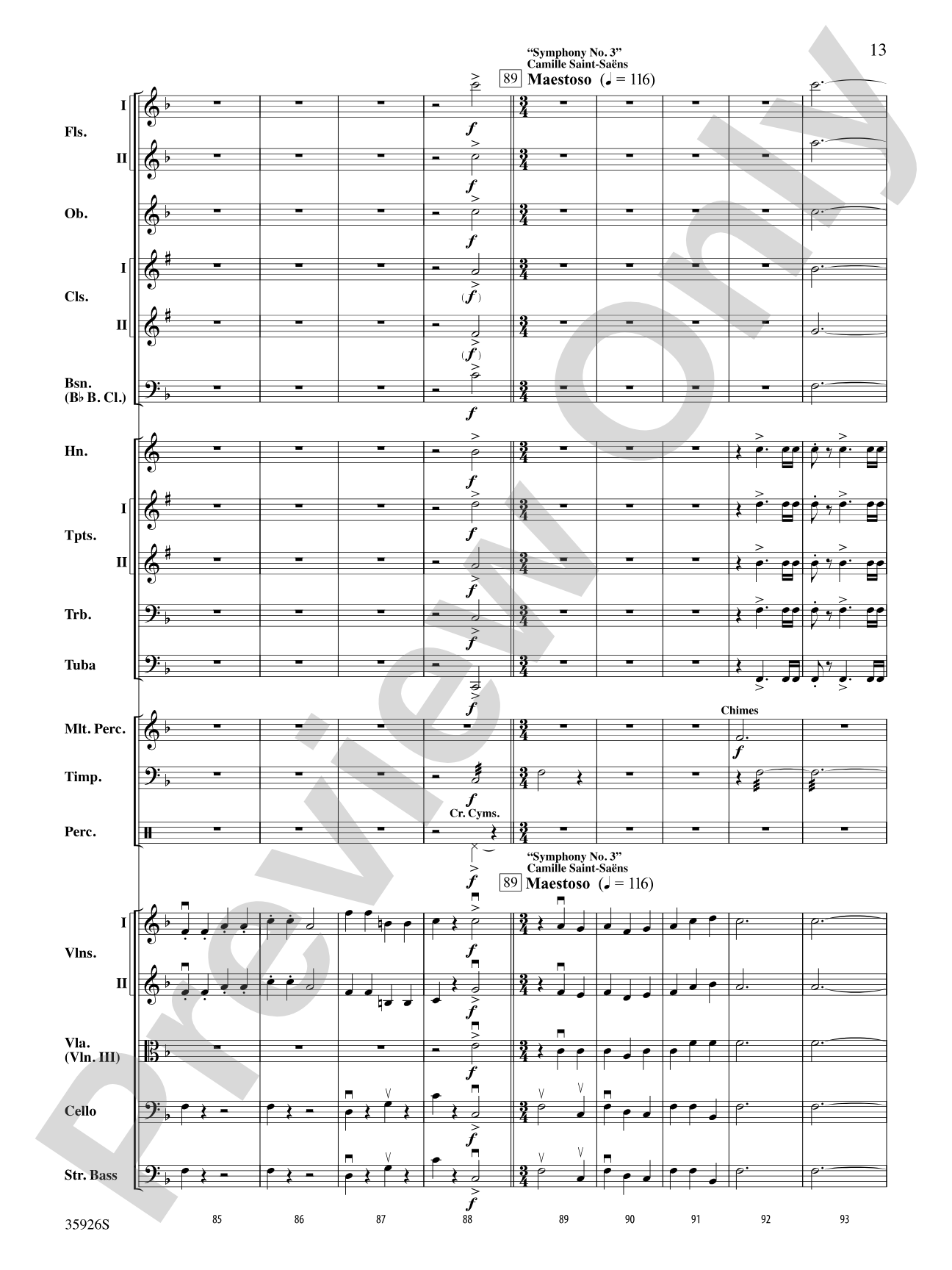 A Whole Lot of Symphony Themes: Full Orchestra Conductor Score & Parts