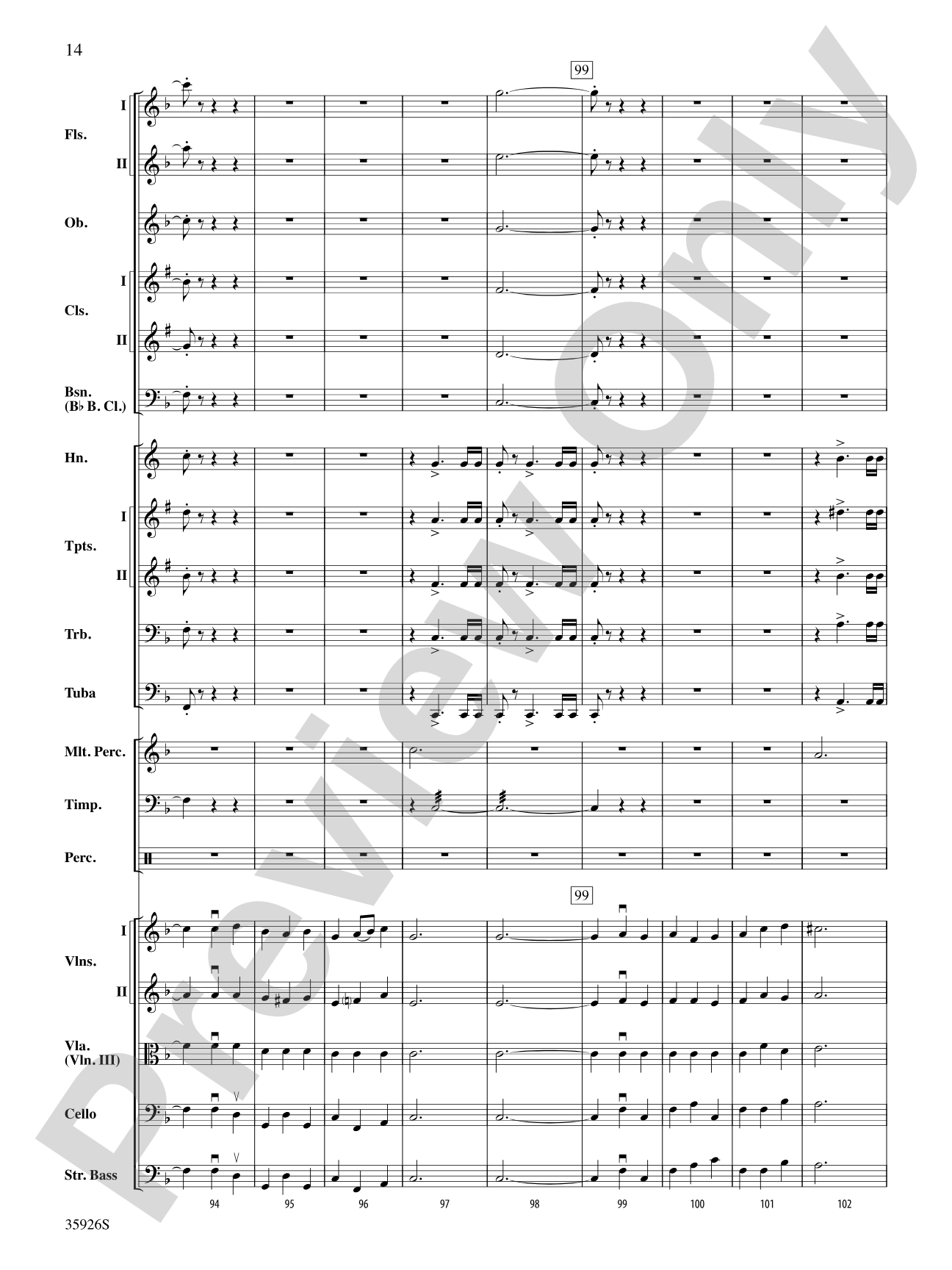 A Whole Lot of Symphony Themes: Full Orchestra Conductor Score & Parts
