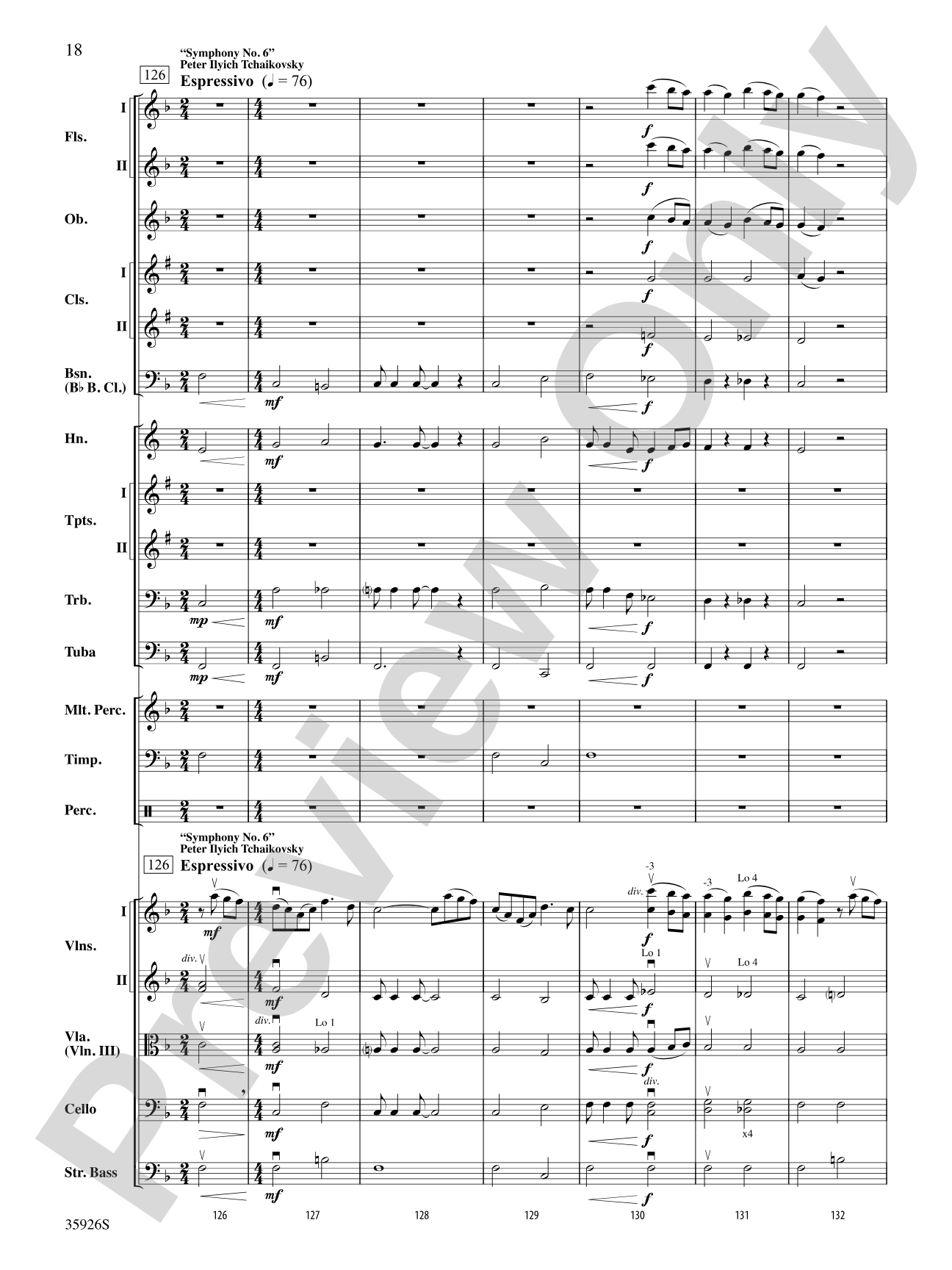 A Whole Lot of Symphony Themes: Full Orchestra Conductor Score & Parts