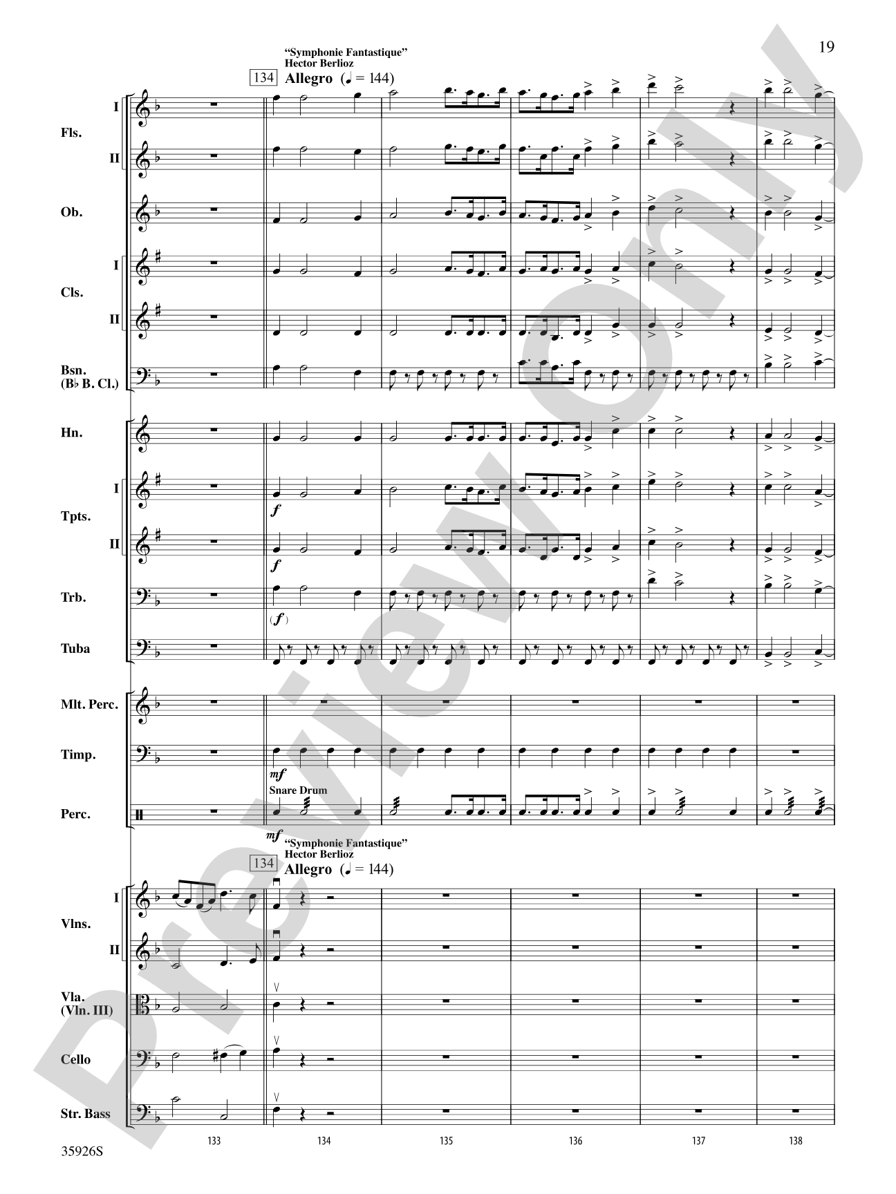 A Whole Lot of Symphony Themes: Full Orchestra Conductor Score & Parts