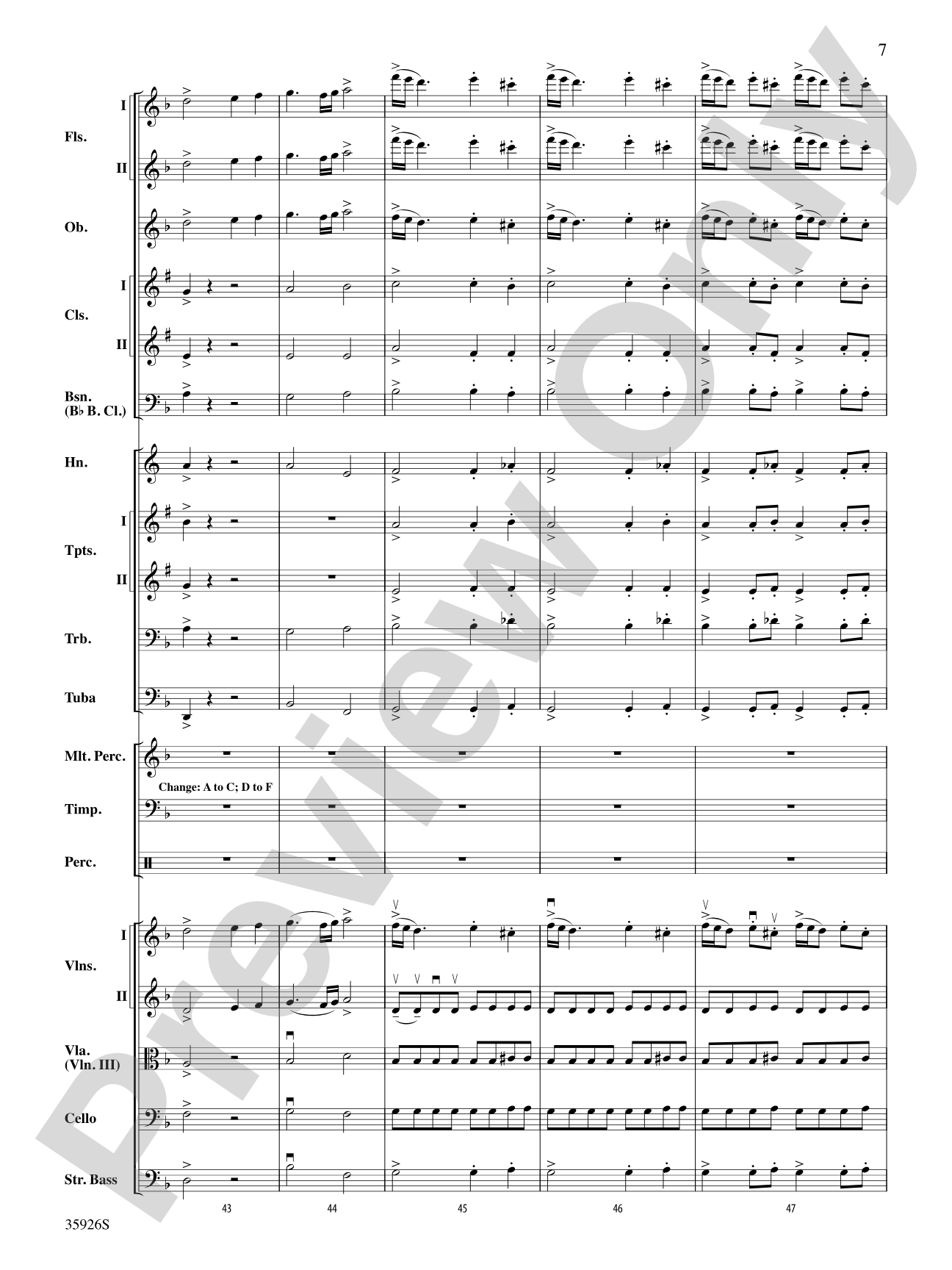 A Whole Lot of Symphony Themes: Full Orchestra Conductor Score & Parts