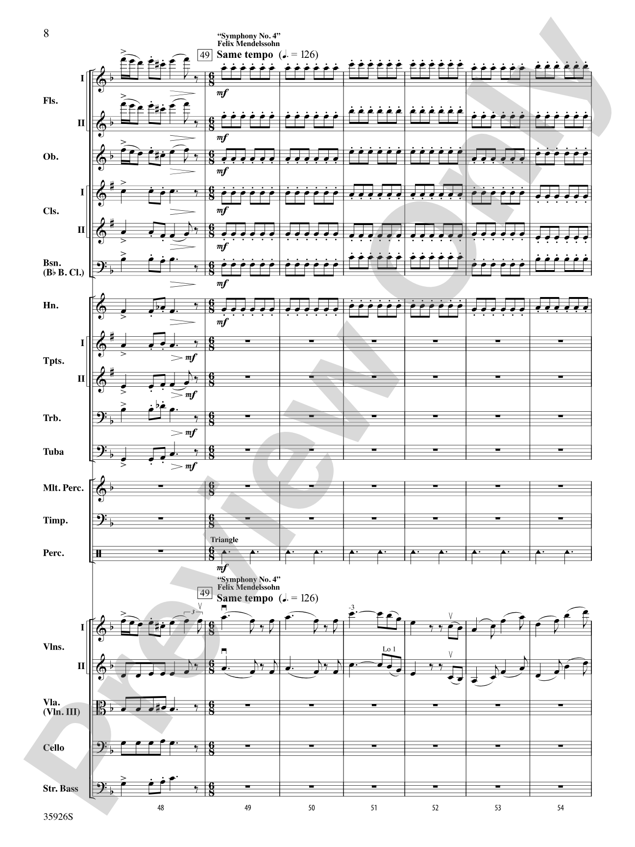 A Whole Lot of Symphony Themes: Full Orchestra Conductor Score & Parts