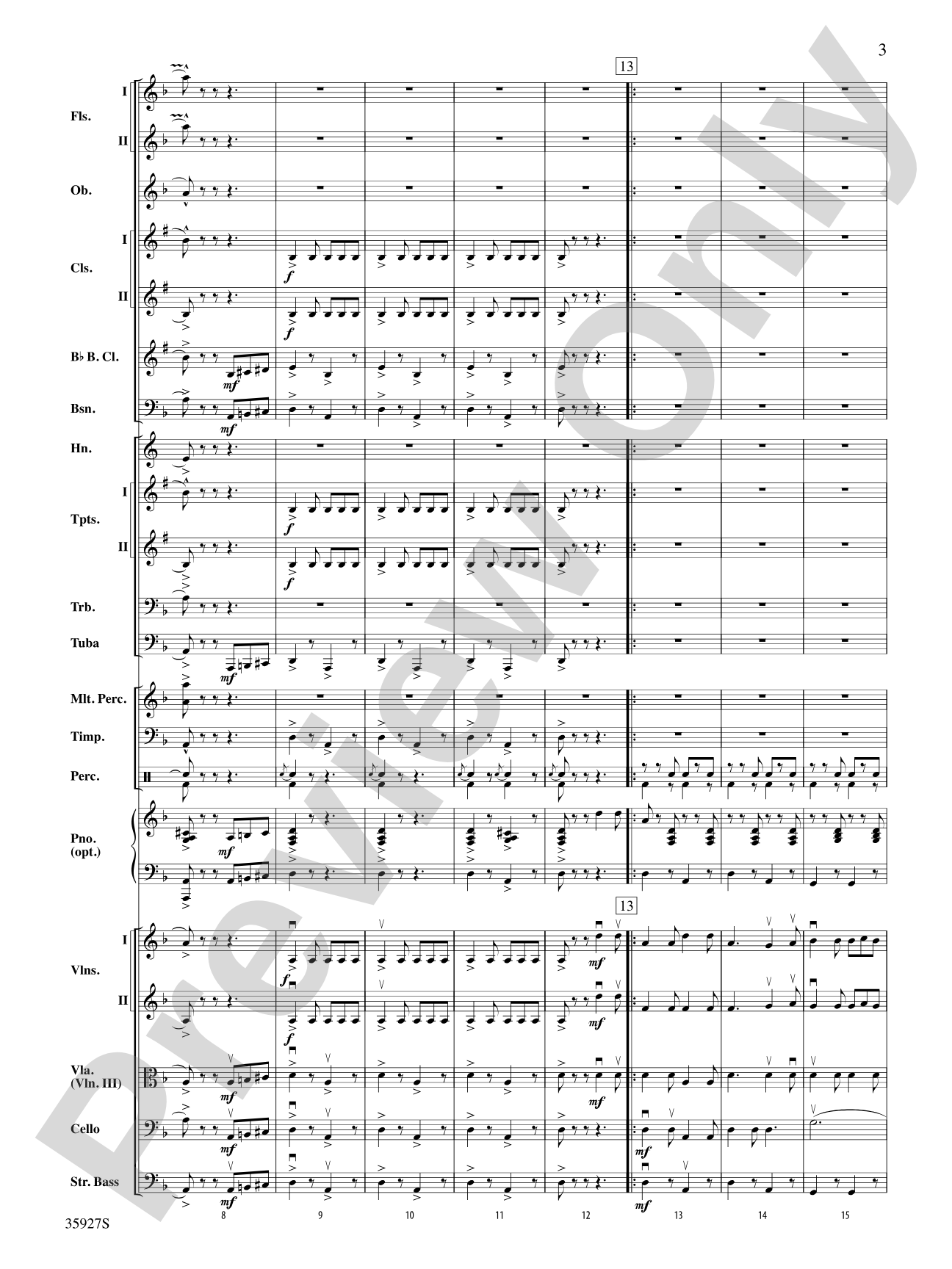 Italian Folk Festival: Full Orchestra Conductor Score & Parts