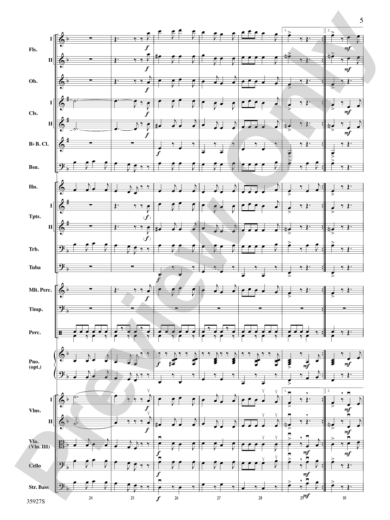 Italian Folk Festival: Full Orchestra Conductor Score & Parts