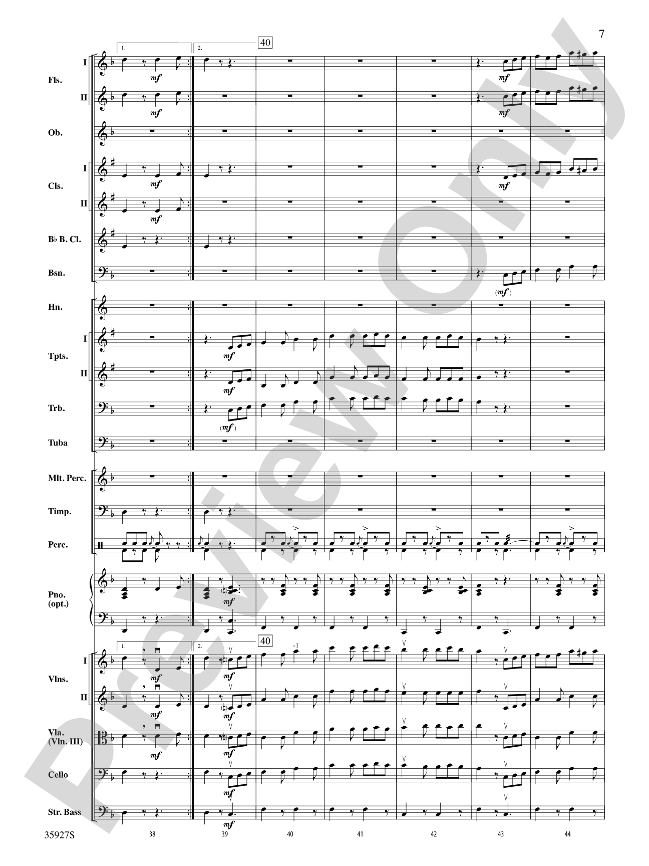 Italian Folk Festival: Full Orchestra Conductor Score & Parts