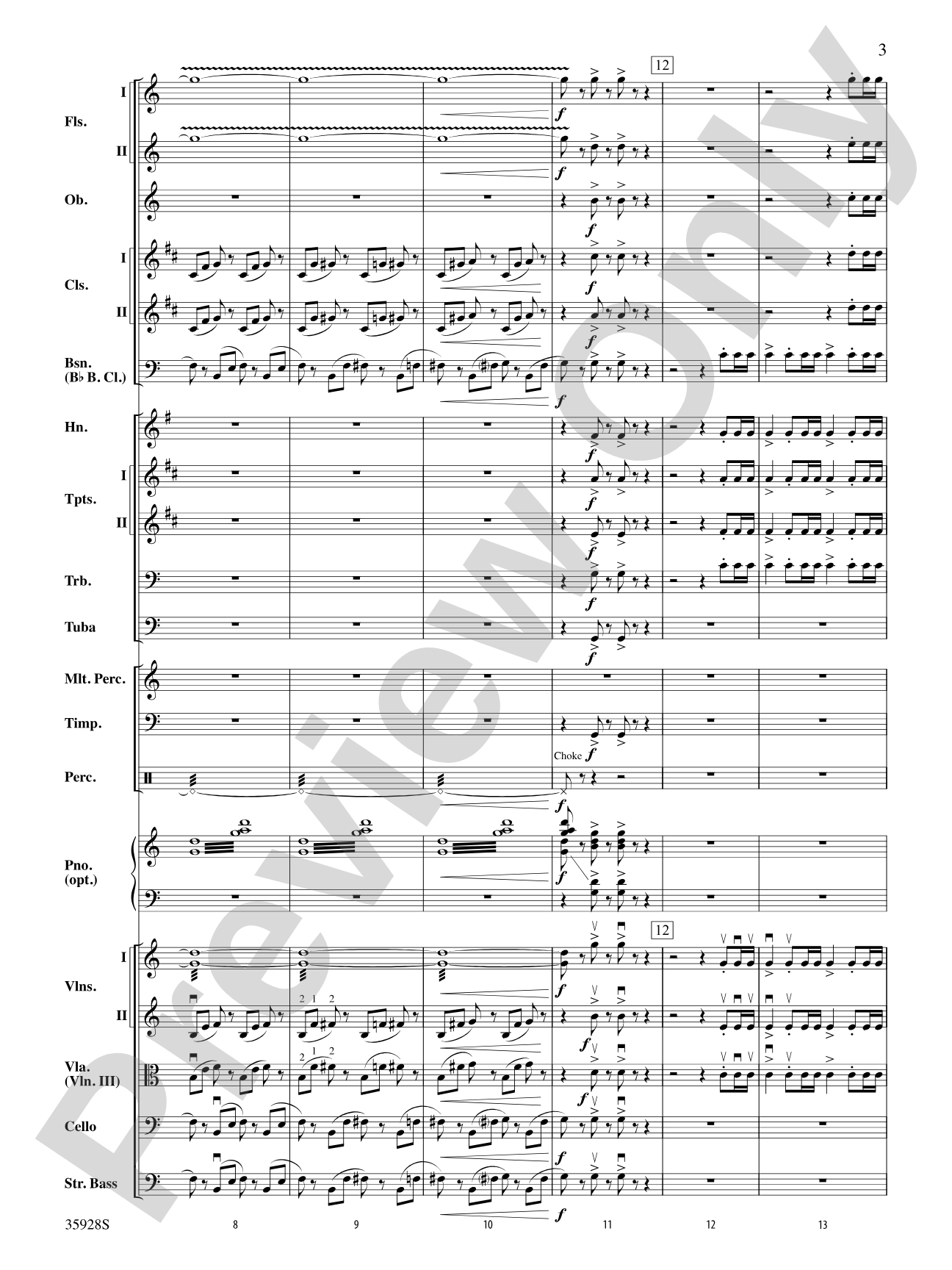 Introduction and Royal March of the Lions (from Carnival of the Animals): Full Orchestra Conductor Score & Parts