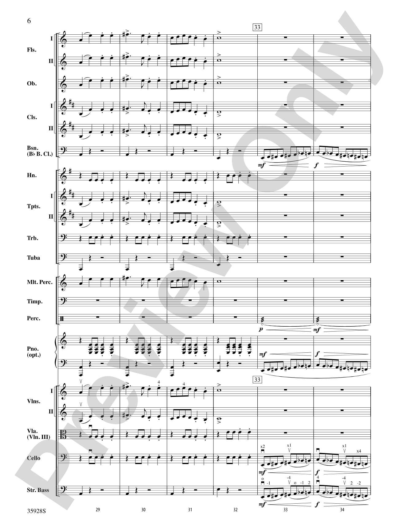 Introduction and Royal March of the Lions (from Carnival of the Animals): Full Orchestra Conductor Score & Parts