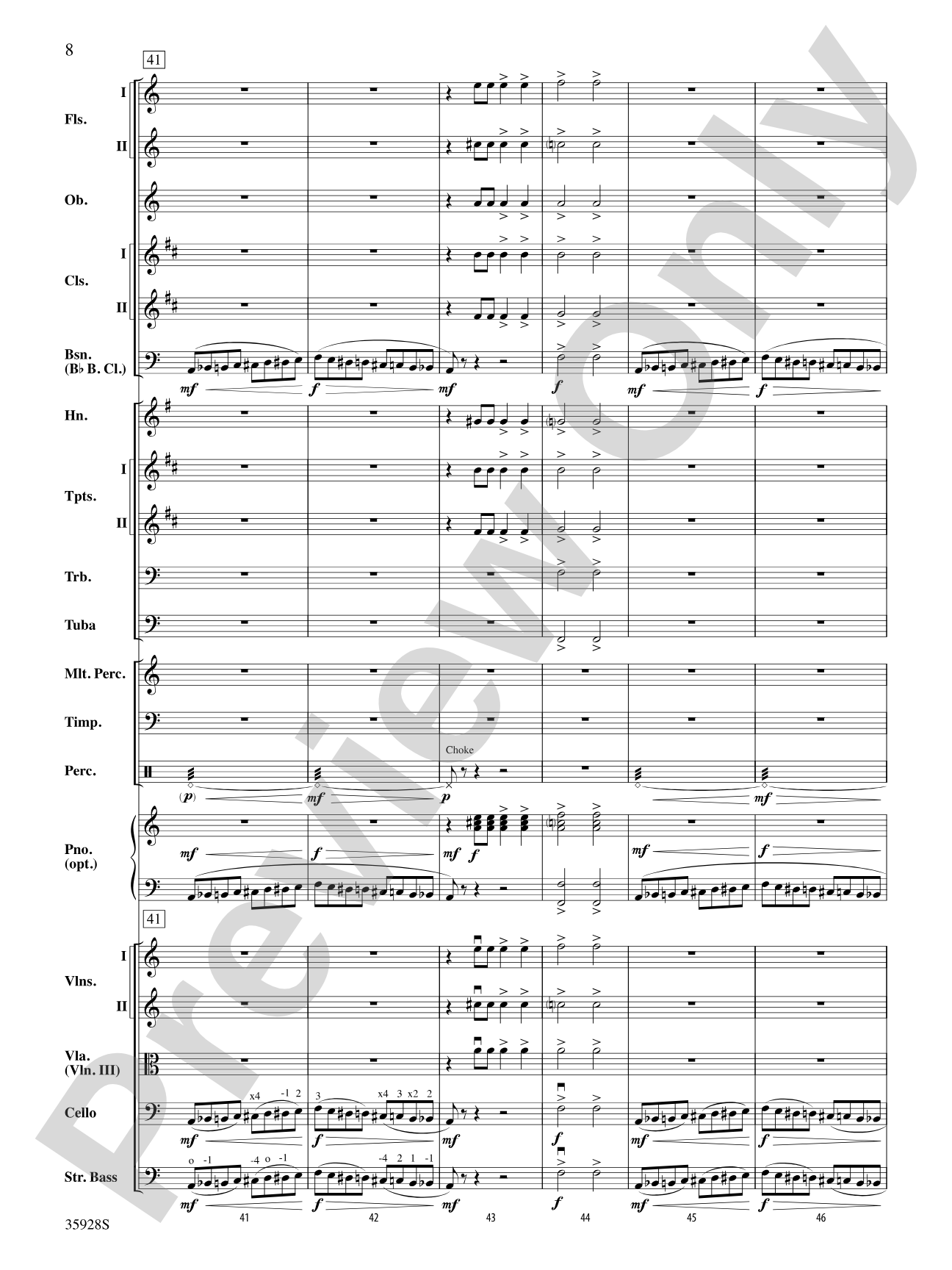 Introduction and Royal March of the Lions (from Carnival of the Animals): Full Orchestra Conductor Score & Parts