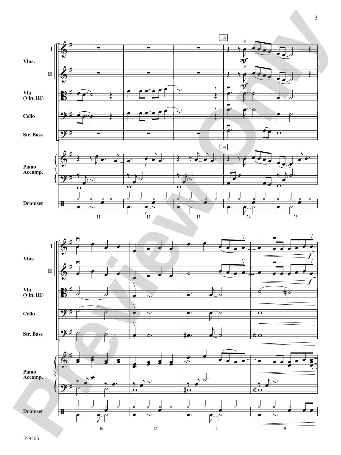 Born to Be Somebody: String Orchestra Conductor Score & Parts