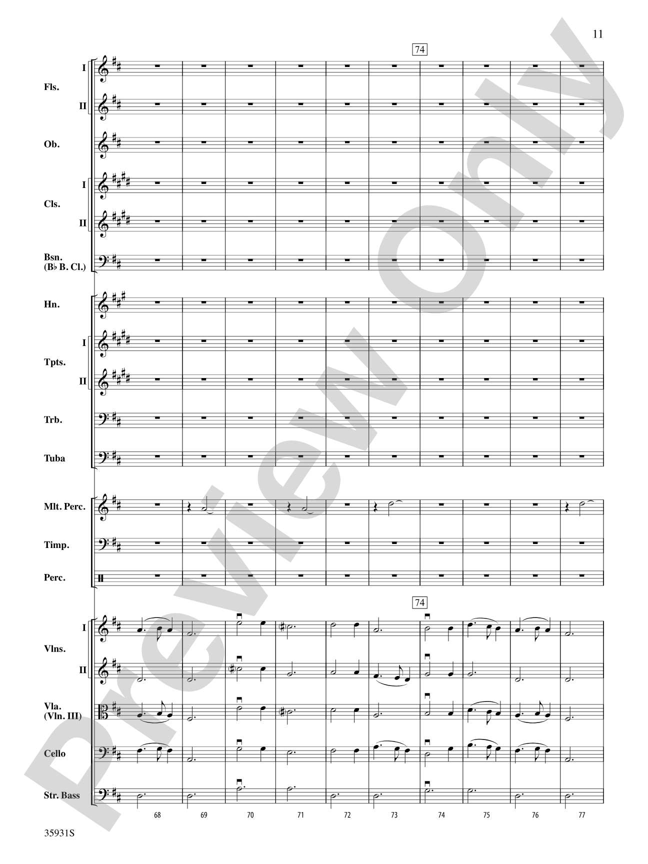 A Christmas Festival, Highlights from: Full Orchestra Conductor Score & Parts