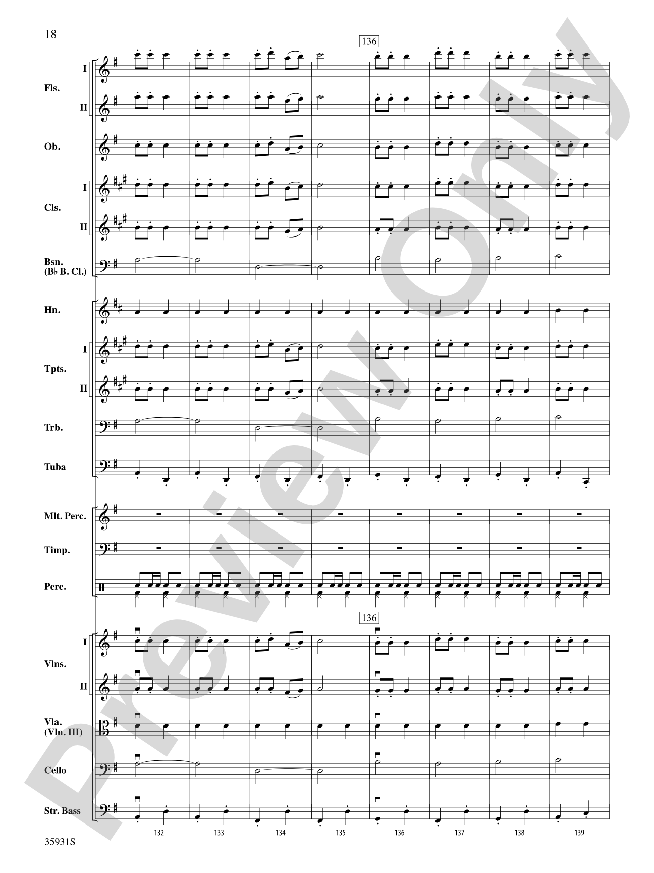 A Christmas Festival, Highlights from: Full Orchestra Conductor Score & Parts