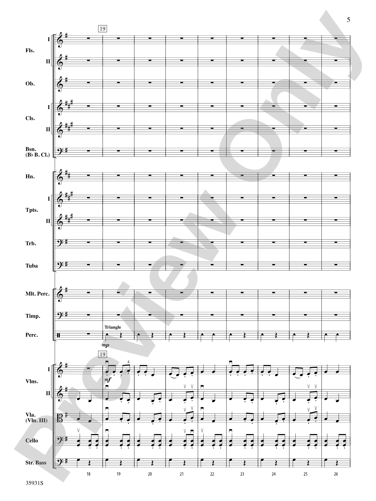 A Christmas Festival, Highlights from: Full Orchestra Conductor Score & Parts