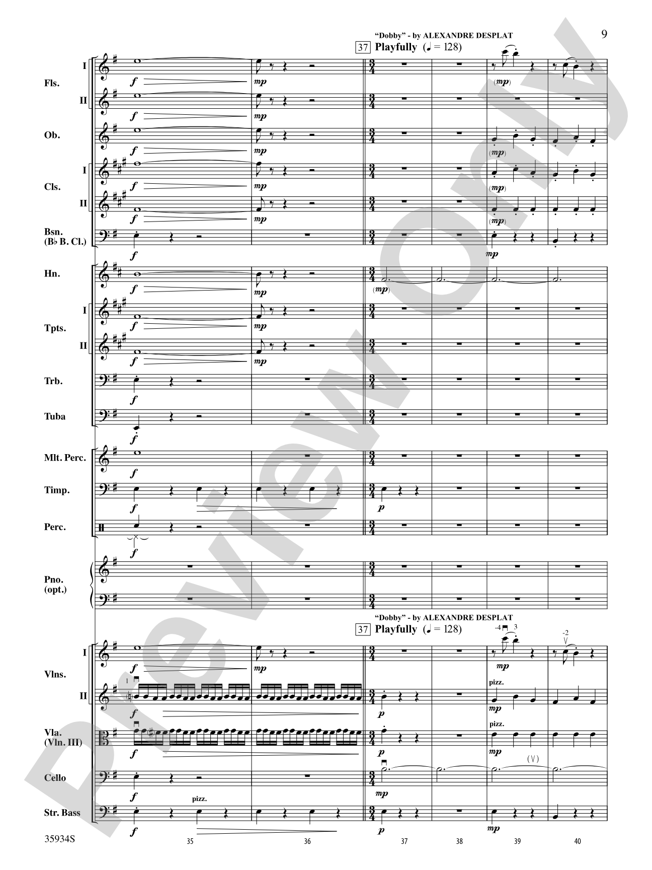 Harry Potter and the Deathly Hallows, Part 1, Selections from: Full Orchestra Conductor Score & Parts