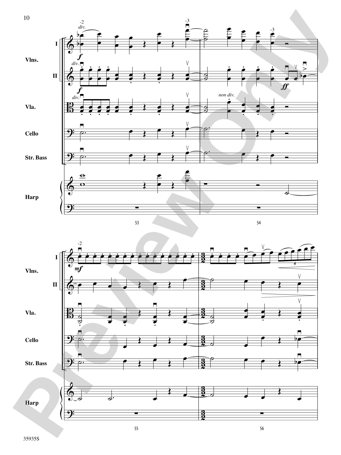 Hugging the Shore: Score