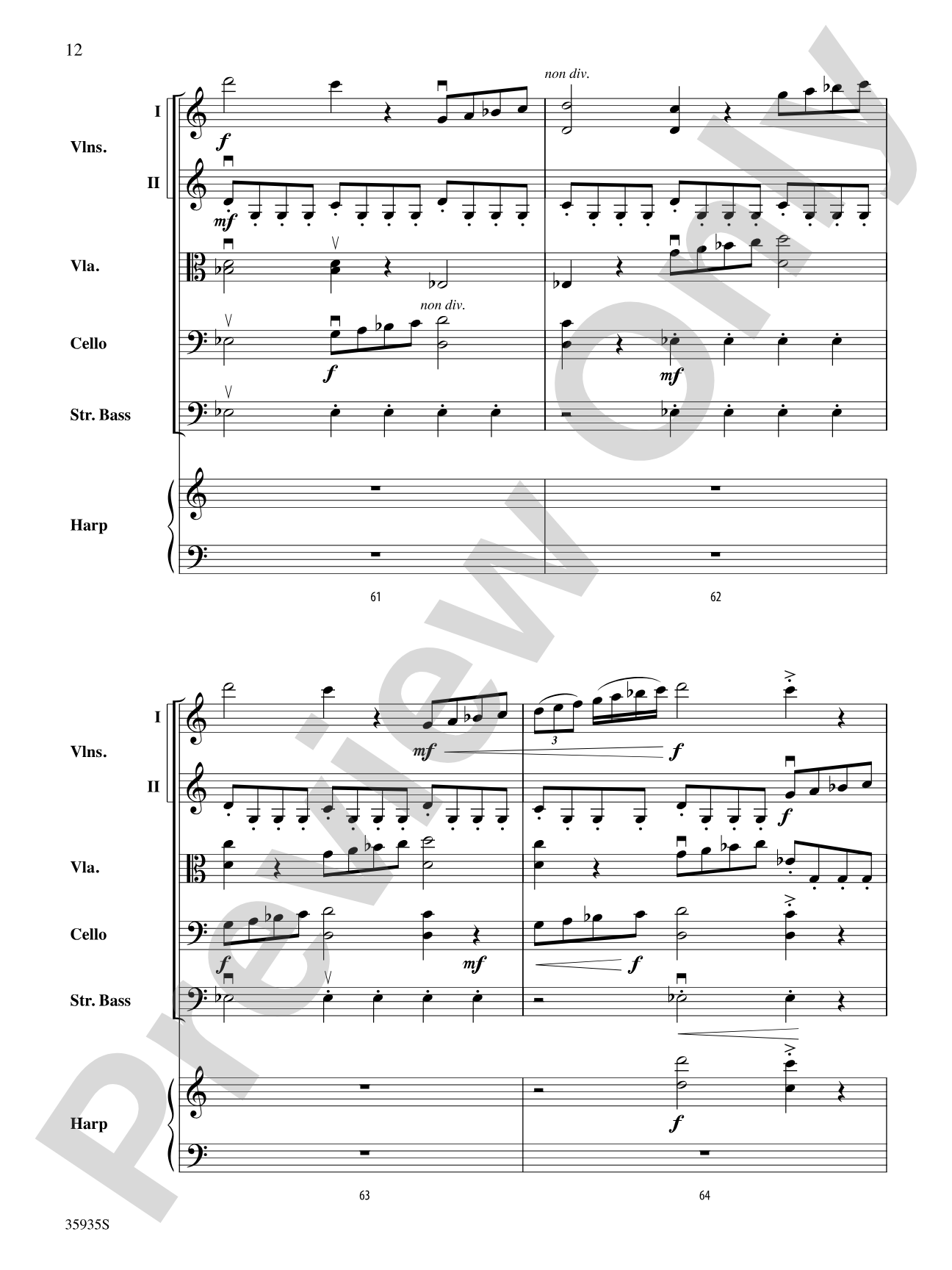 Hugging the Shore: Score