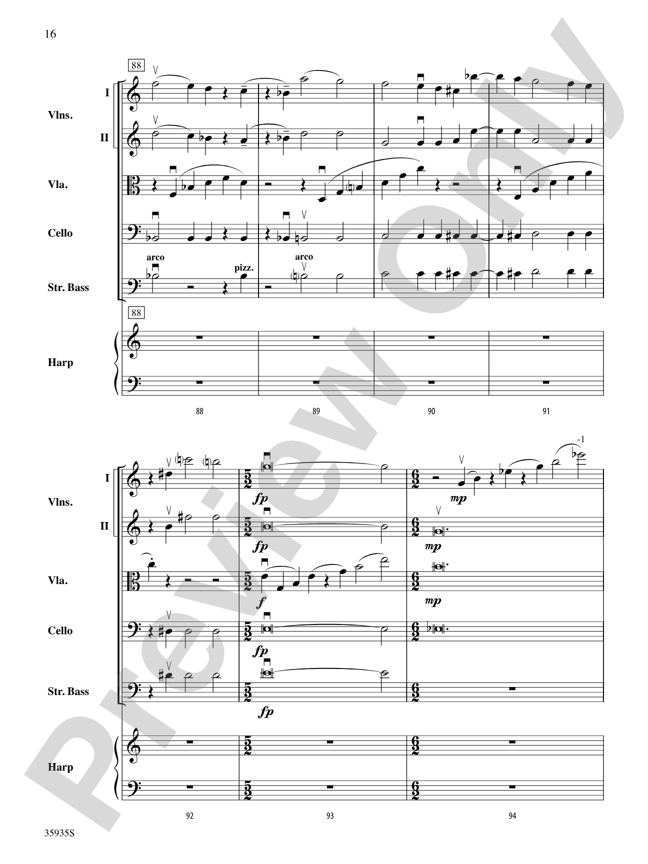 Hugging the Shore: Score