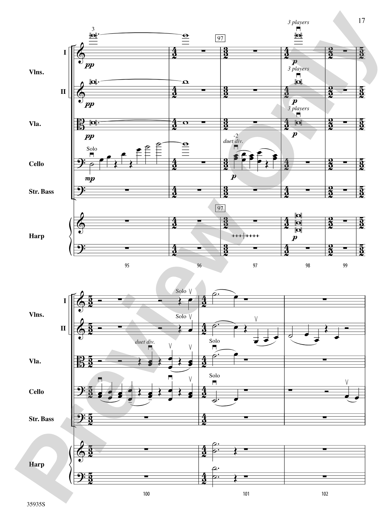 Hugging the Shore: Score