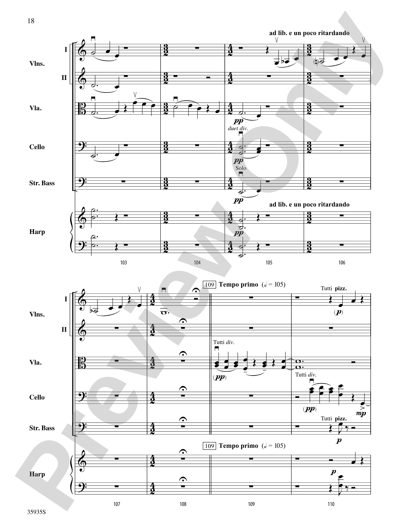 Hugging the Shore: Score