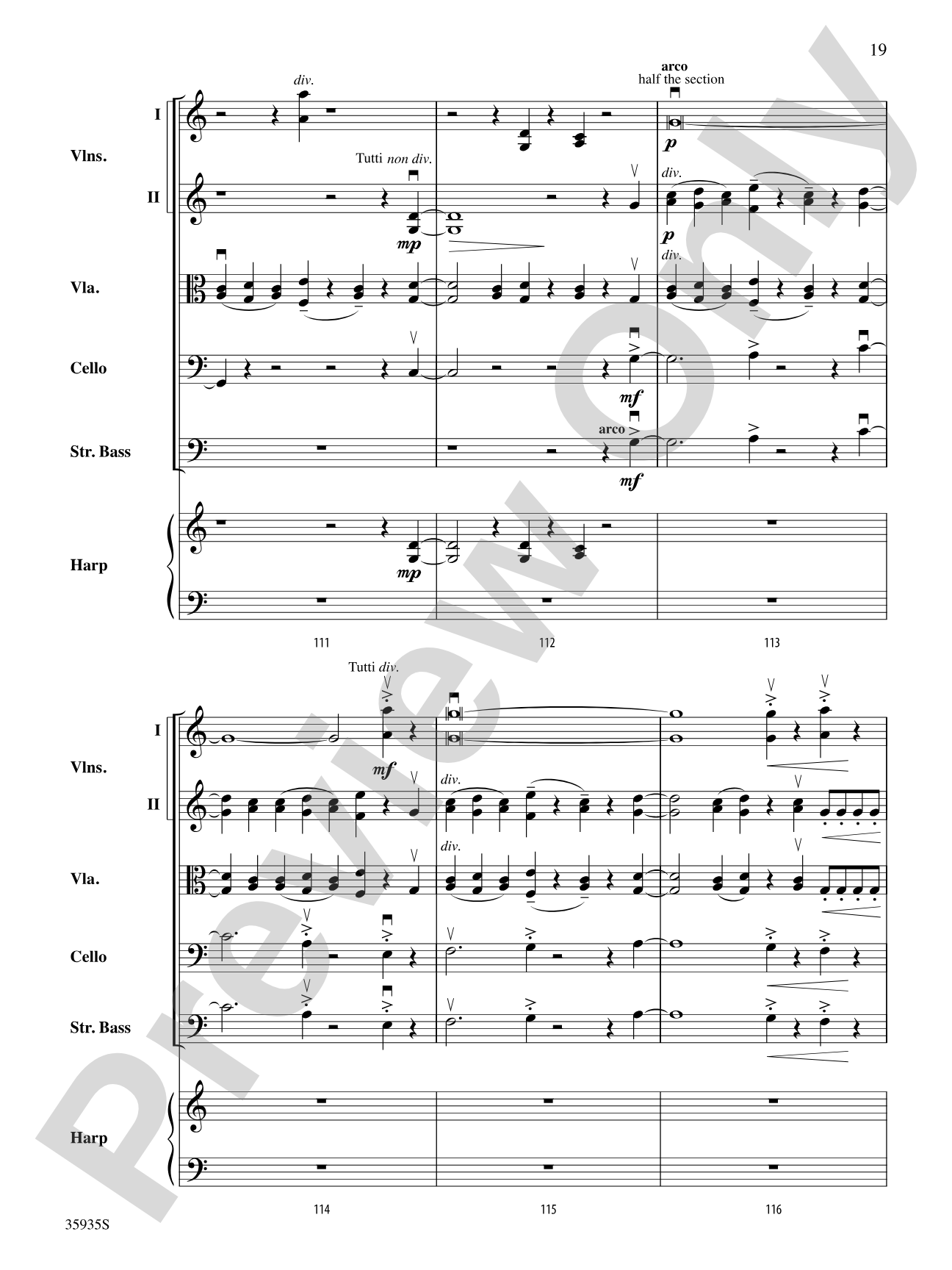 Hugging the Shore: Score