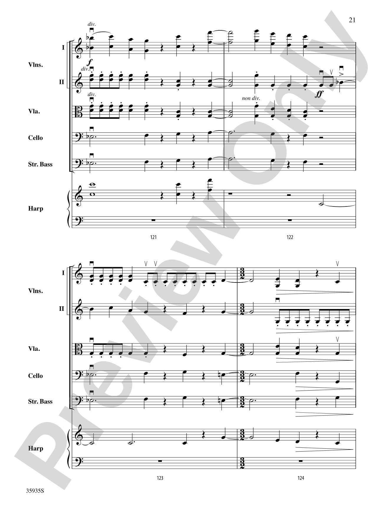 Hugging the Shore: Score