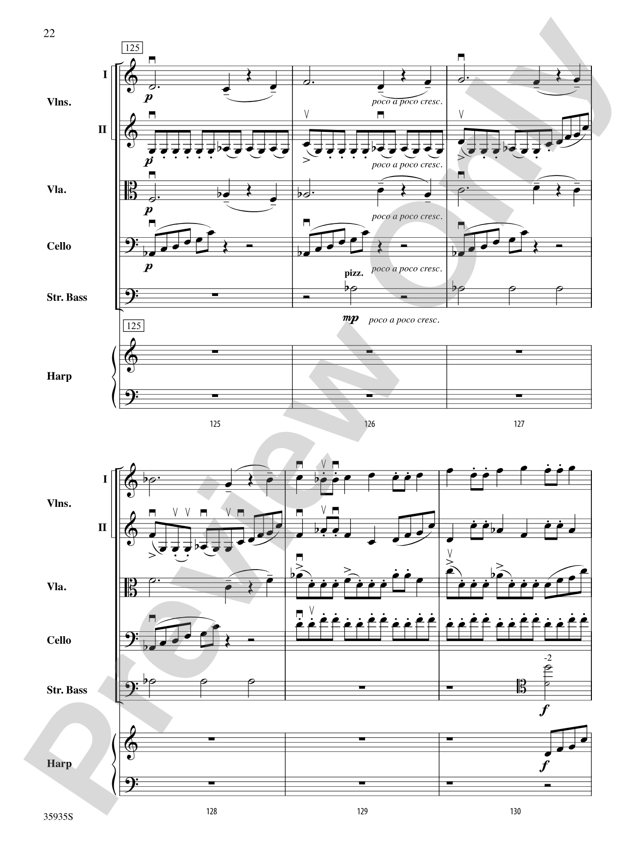 Hugging the Shore: Score