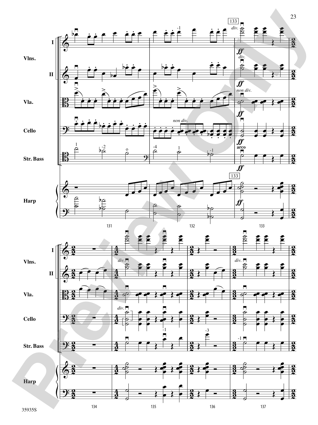 Hugging the Shore: Score