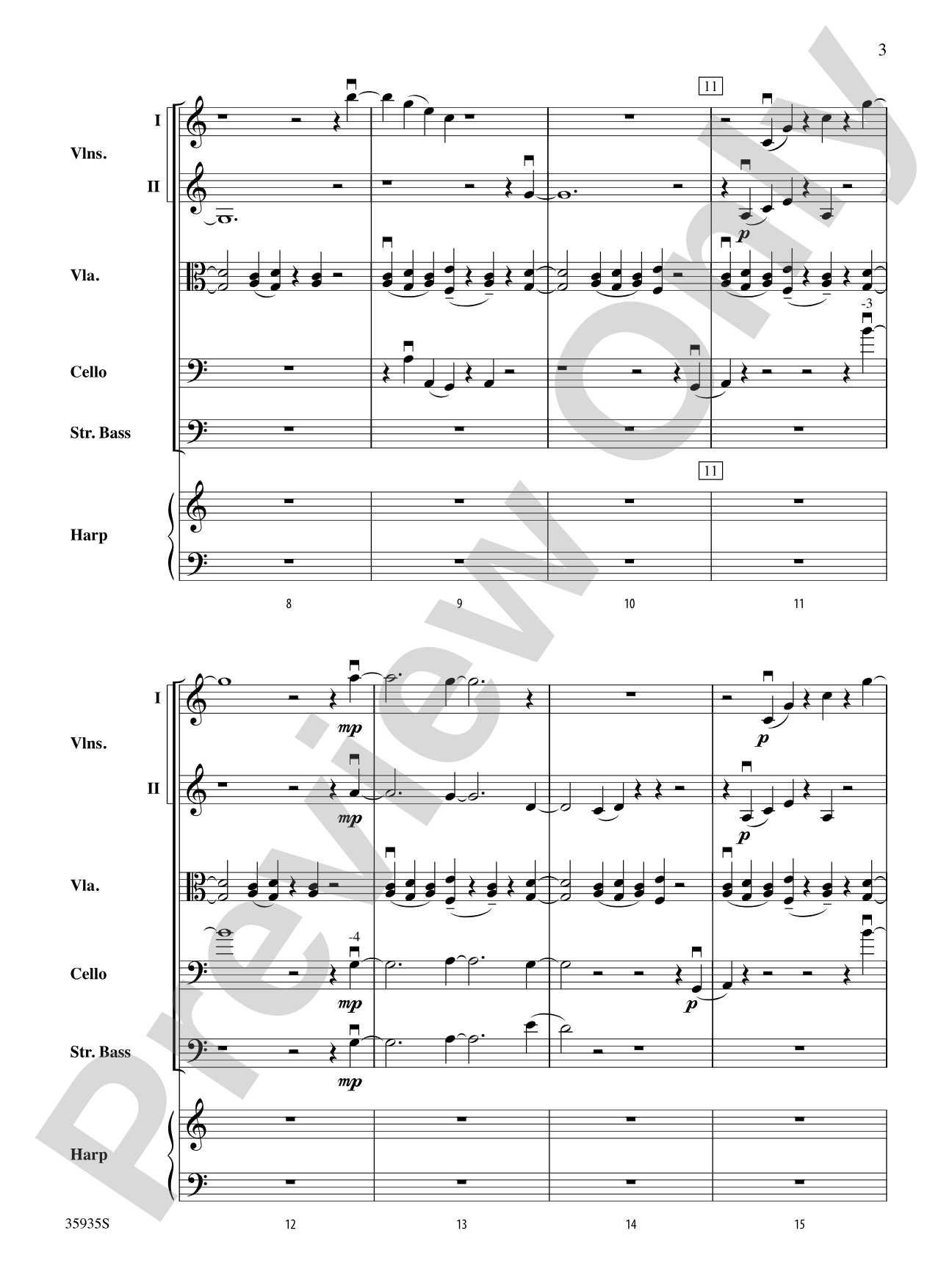 Hugging the Shore: Score