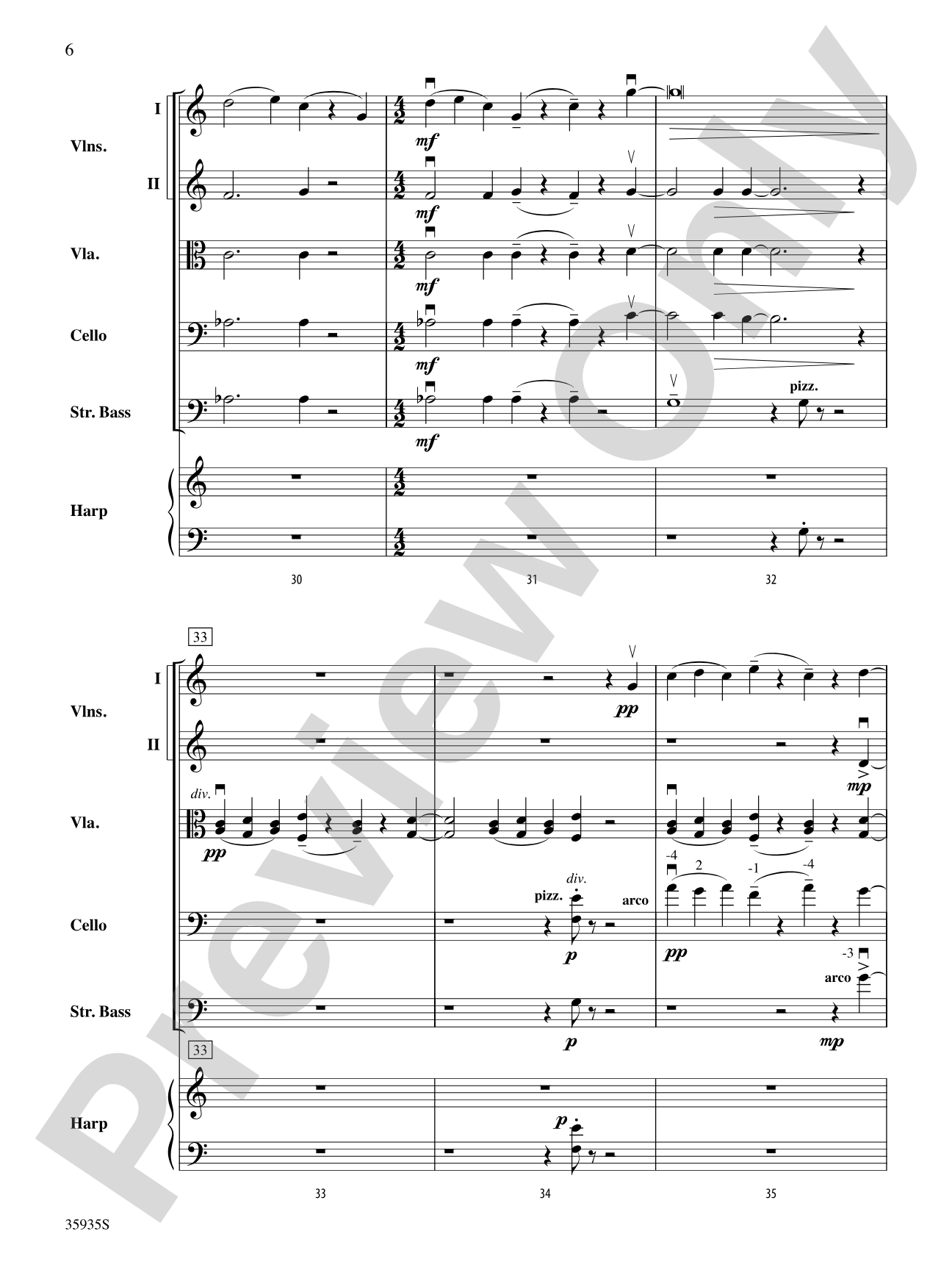 Hugging the Shore: Score