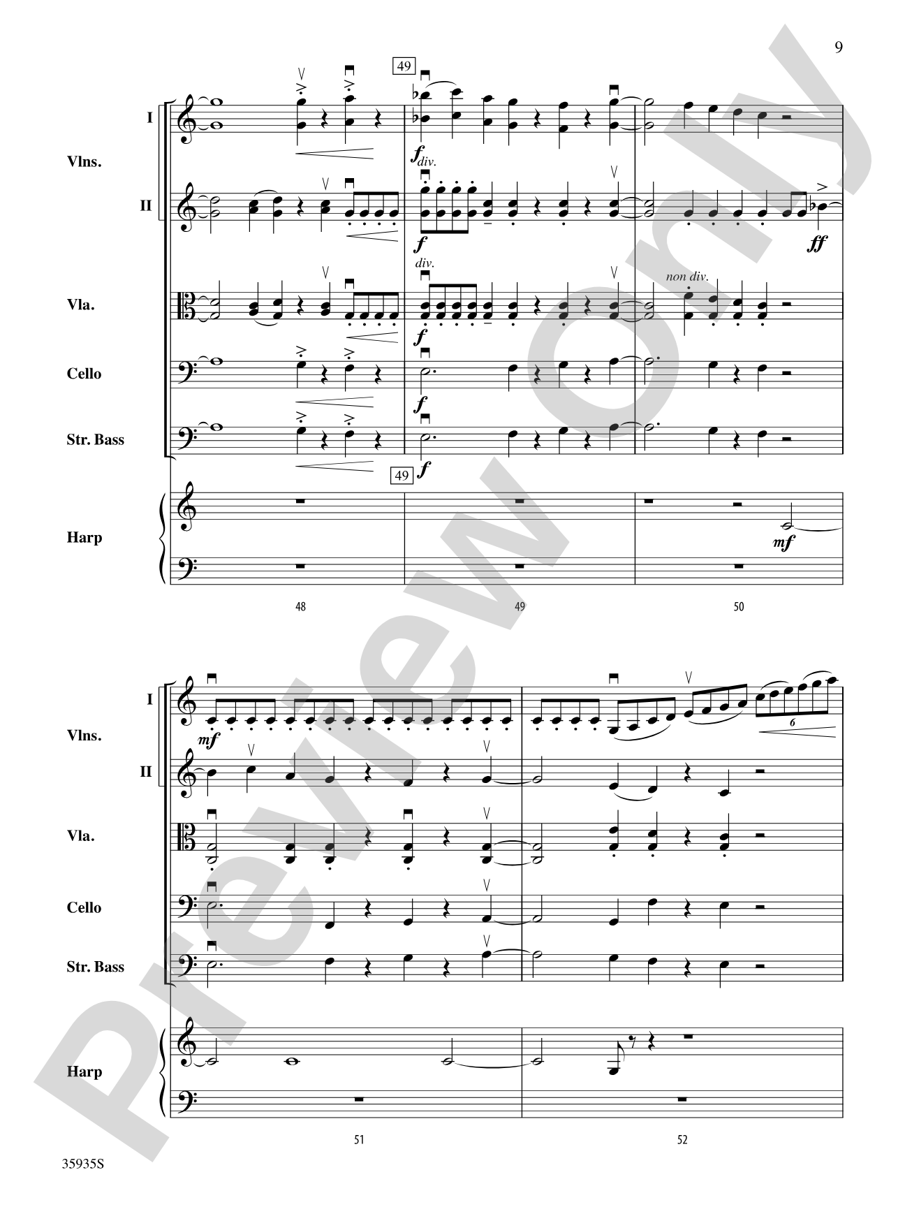 Hugging the Shore: Score