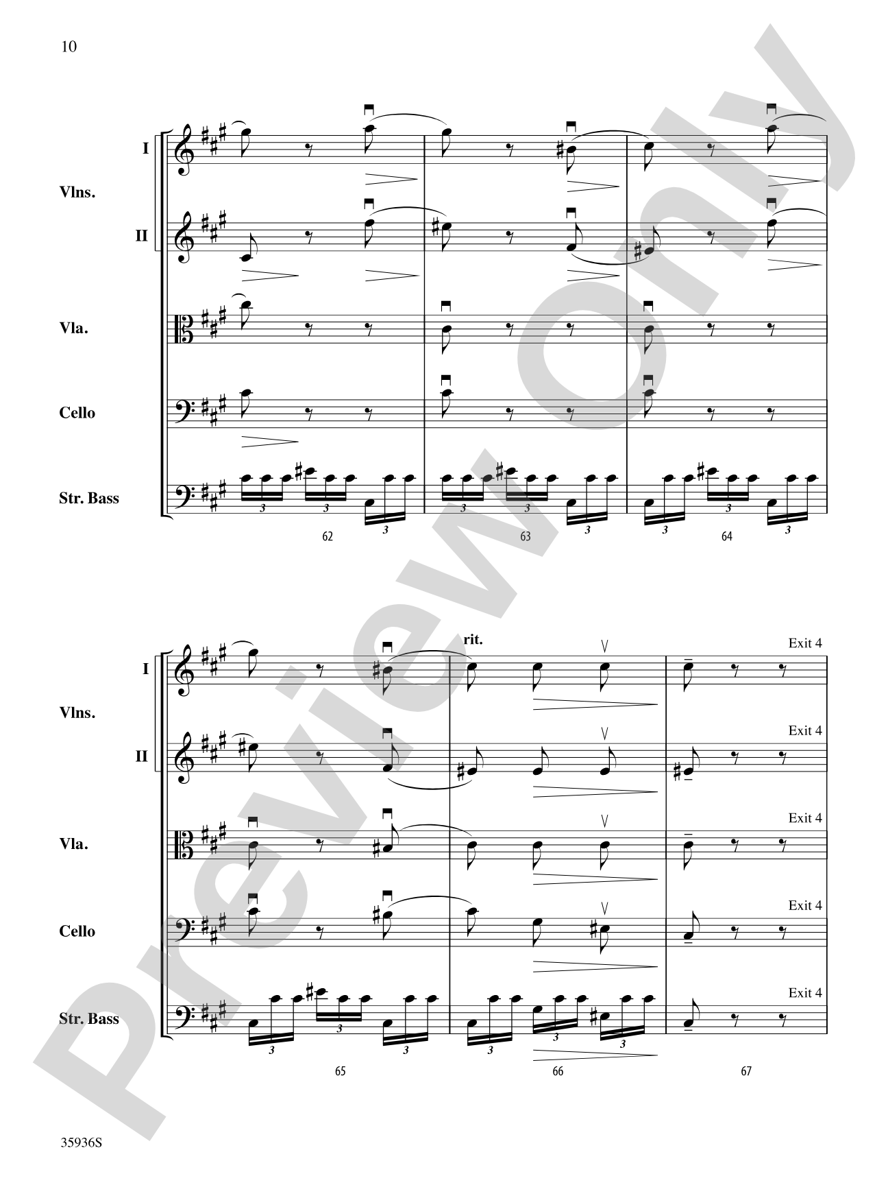 Adagio (from the Farewell Symphony): String Orchestra Conductor Score & Parts